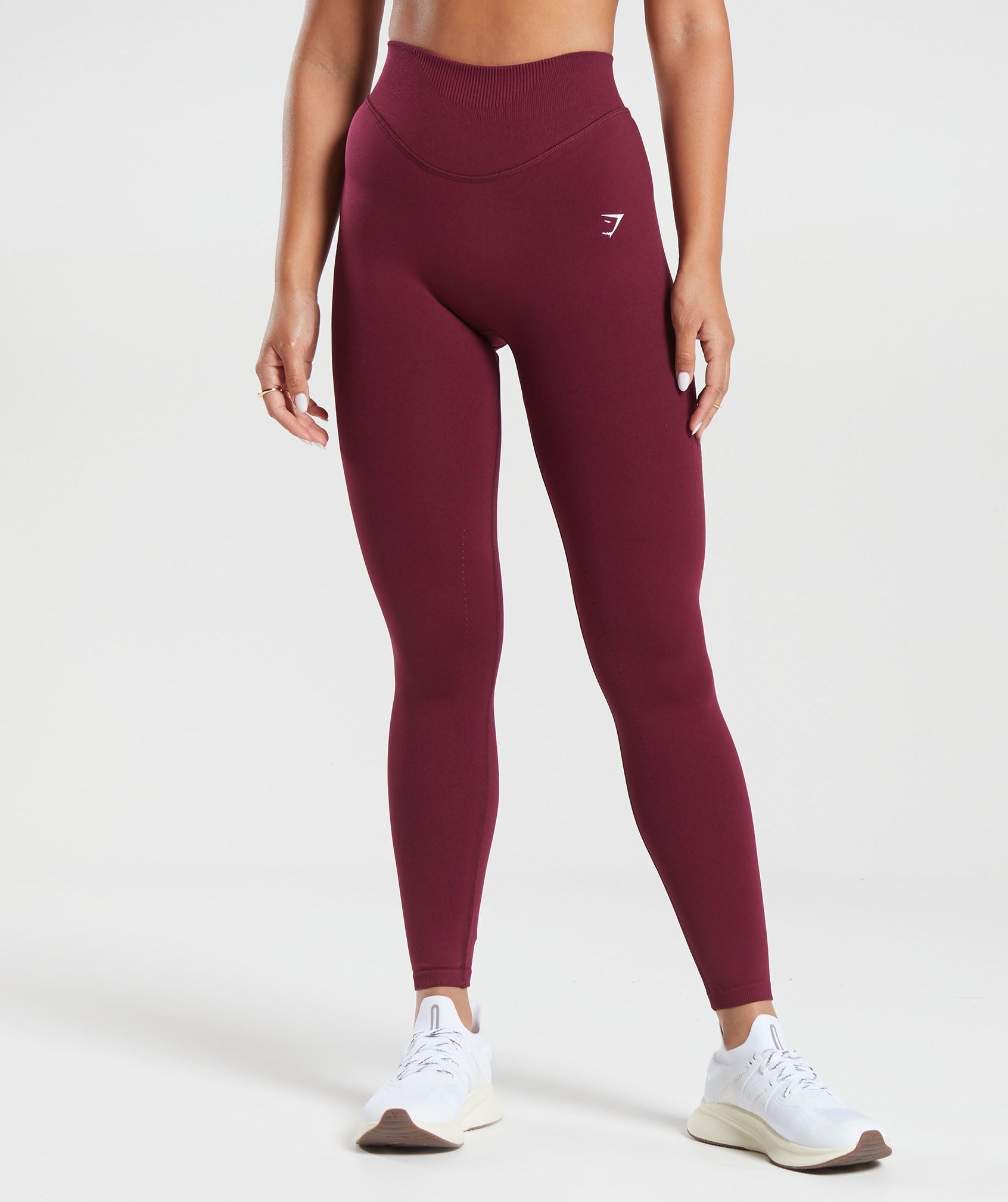 Gymshark Energy Seamless Leggings Women's Mauve Pink Cropped Mid Rise - $15  - From Destiny