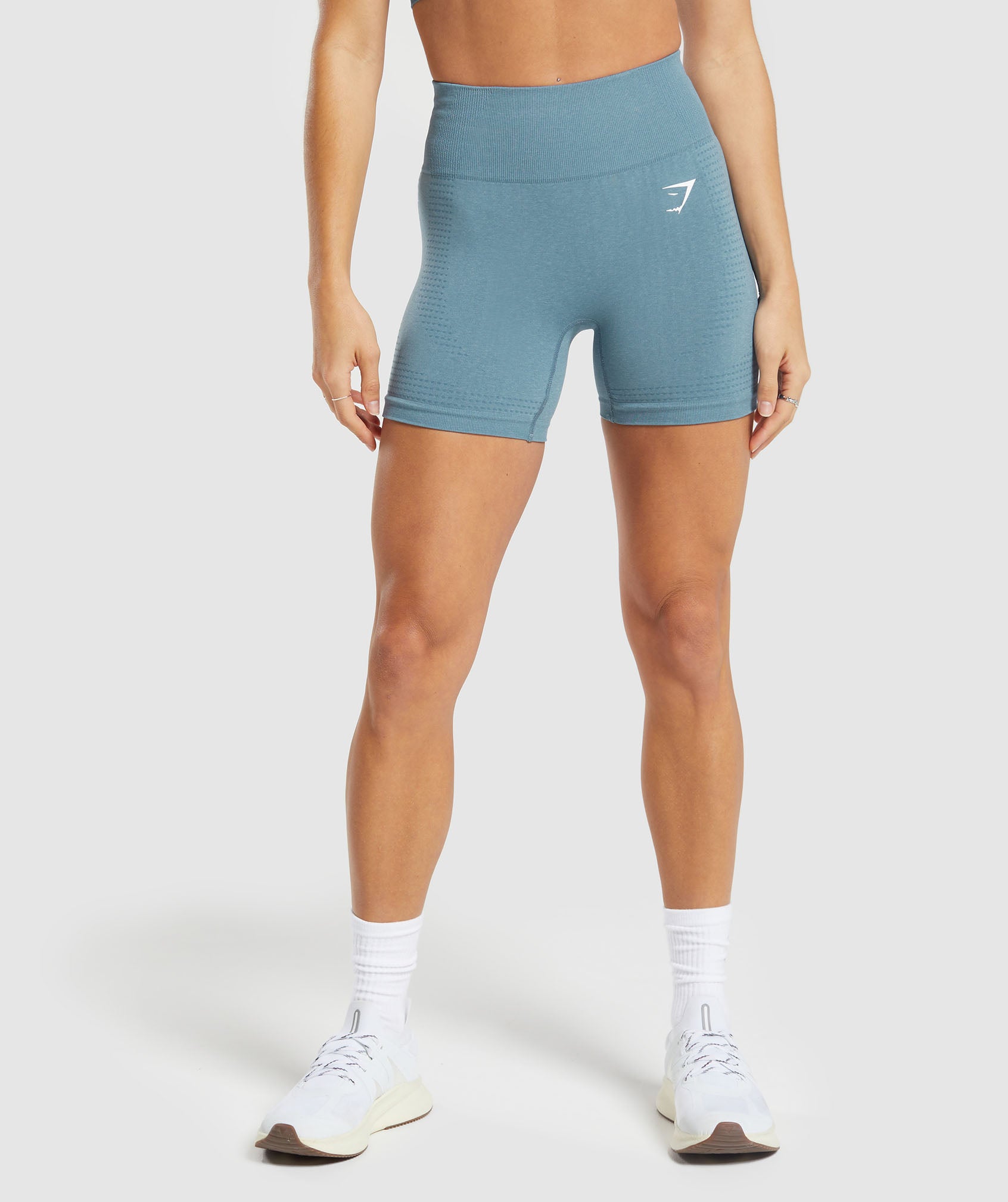 Gymshark Vital Seamless 2.0 Shorts - Faded Blue Marl