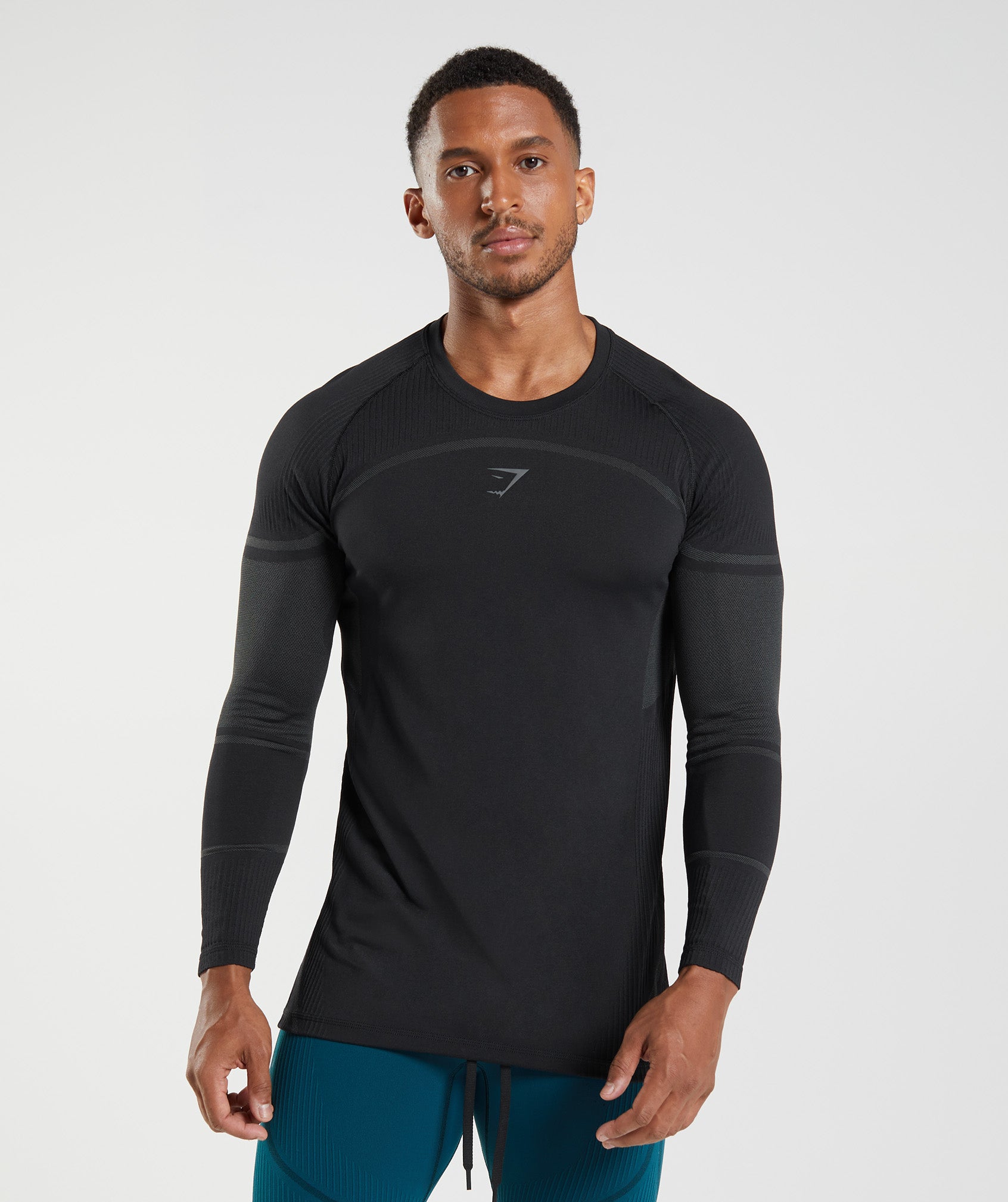 Gymshark Vital Seamless Long Sleeve Men's T-shirt Size L Gym Fitness  Running