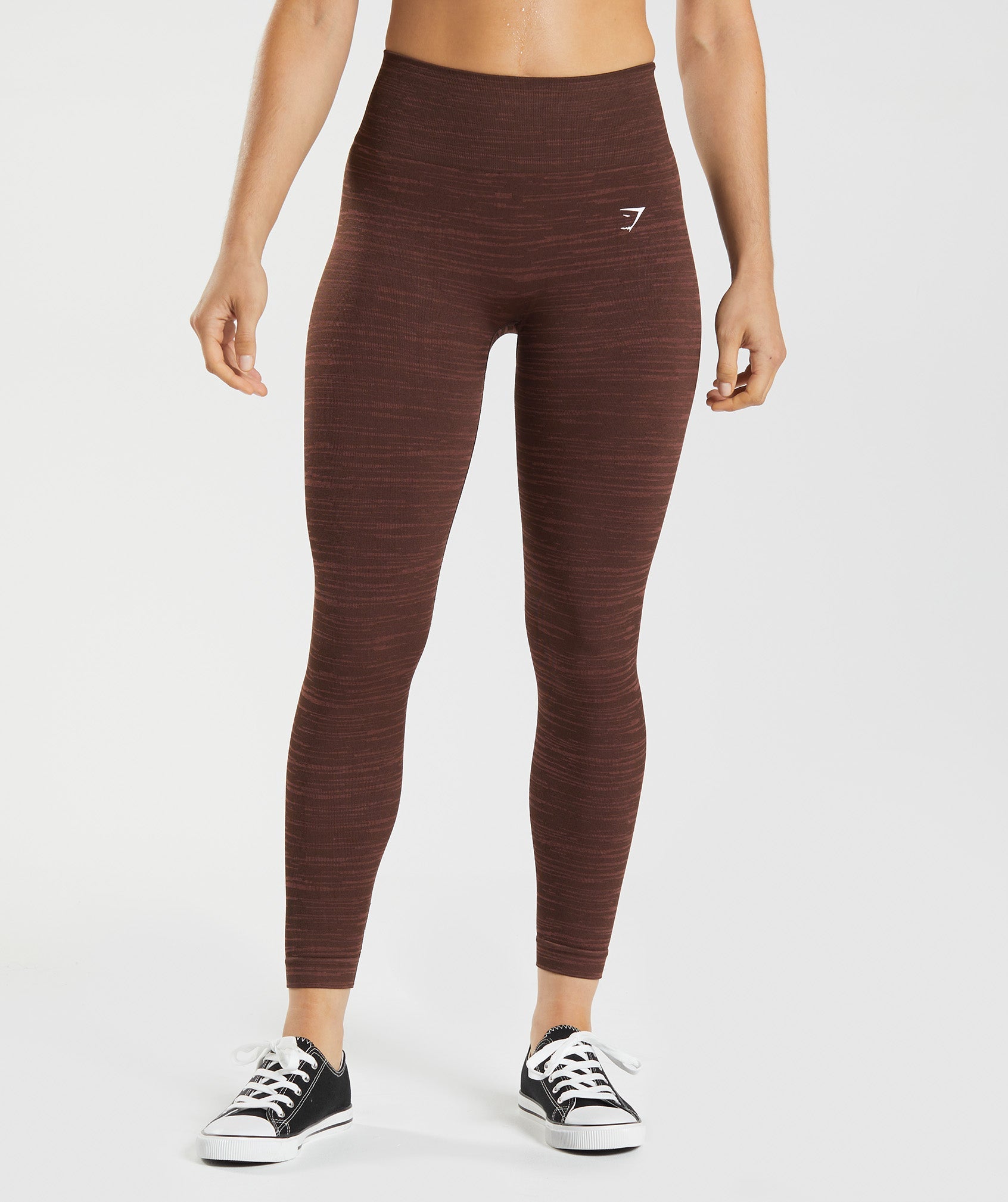 Gymshark Adapt Pattern Seamless Leggings - Woodland Brown/Soul