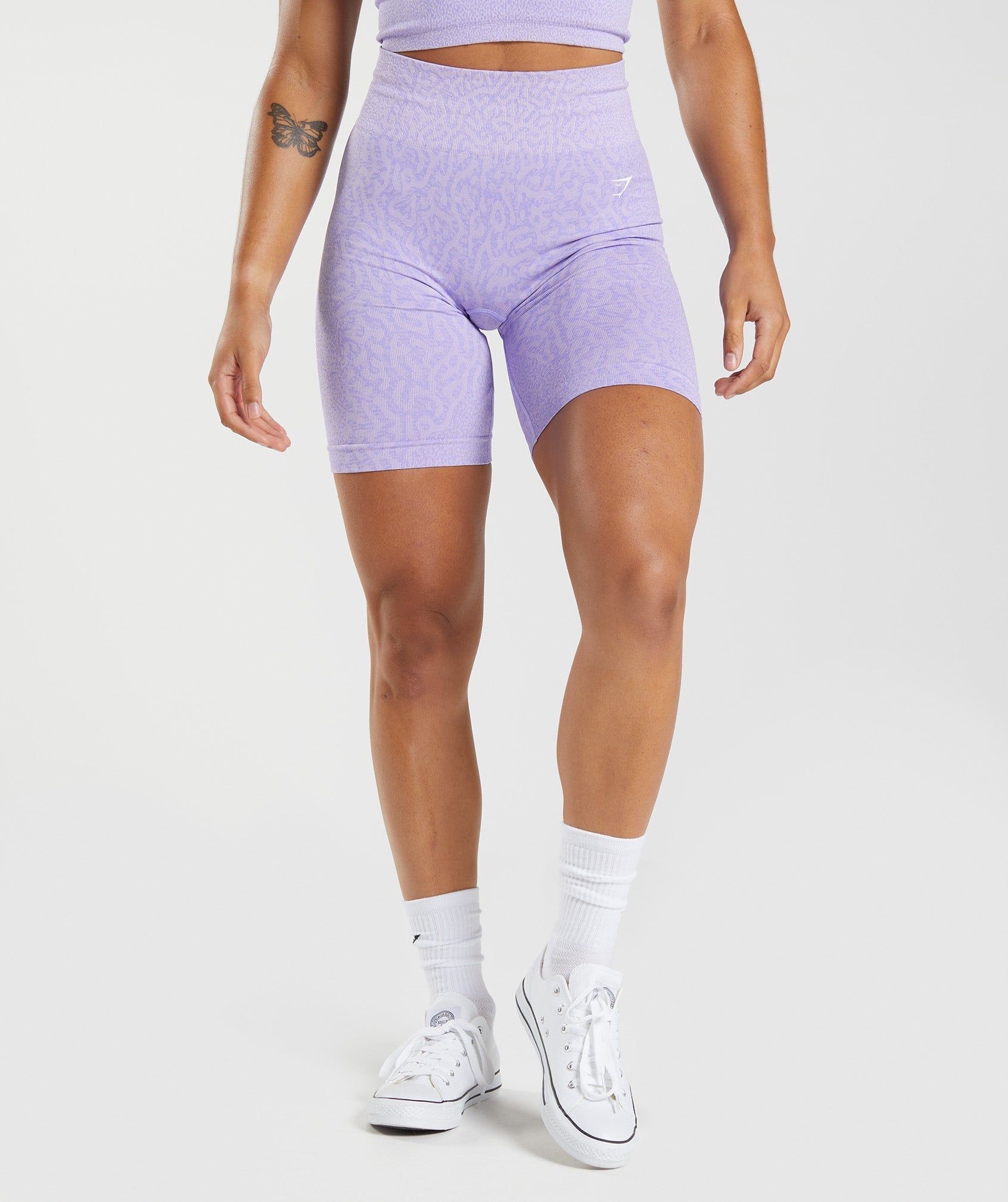 Gymshark Adapt Animal Seamless Cycling Shorts - Reef, Soft Lilac