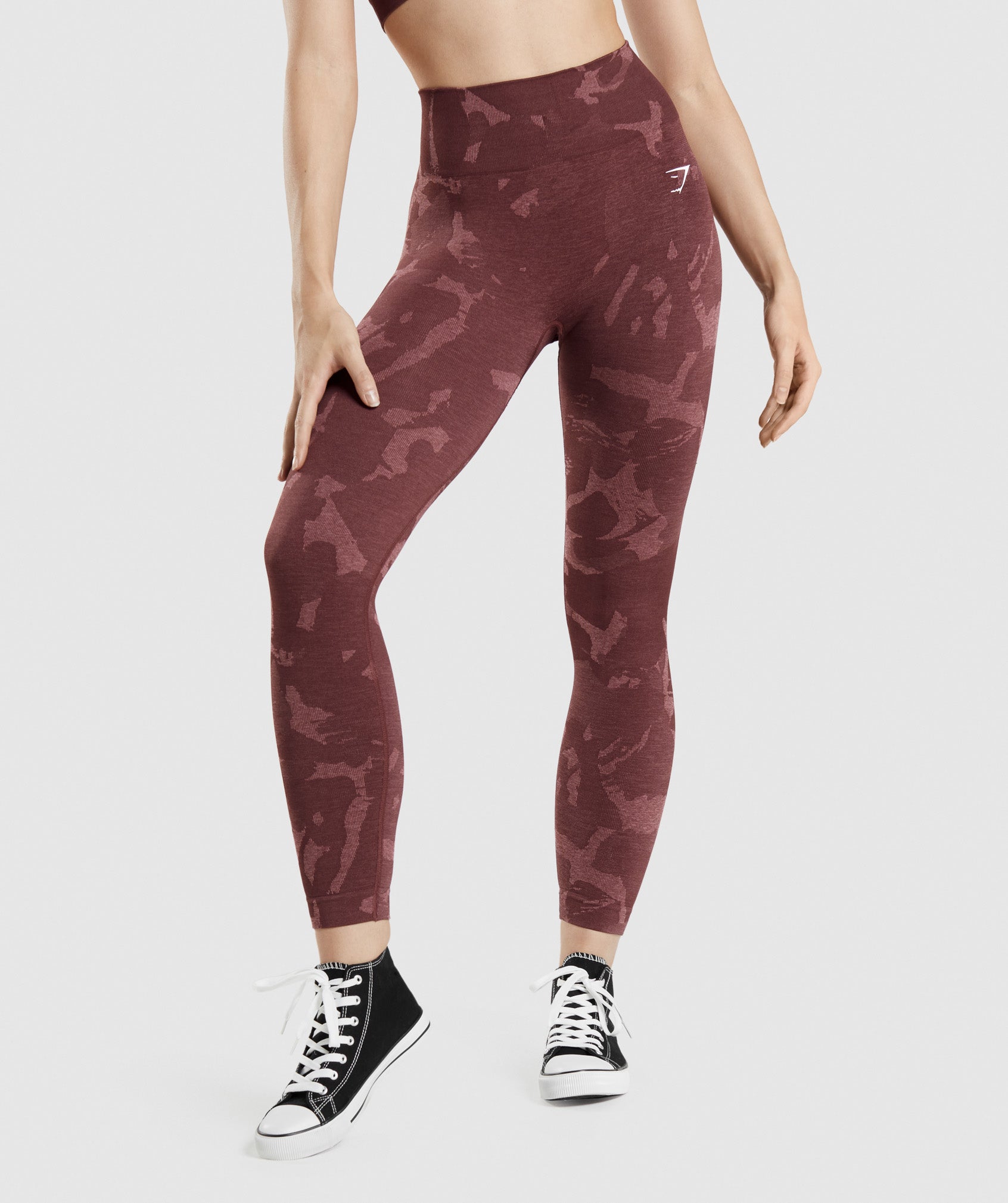 Gymshark, Pants & Jumpsuits, Nwot Gymshark Adapt Camo Seamless Leggings  Size Medium Cherry Brown