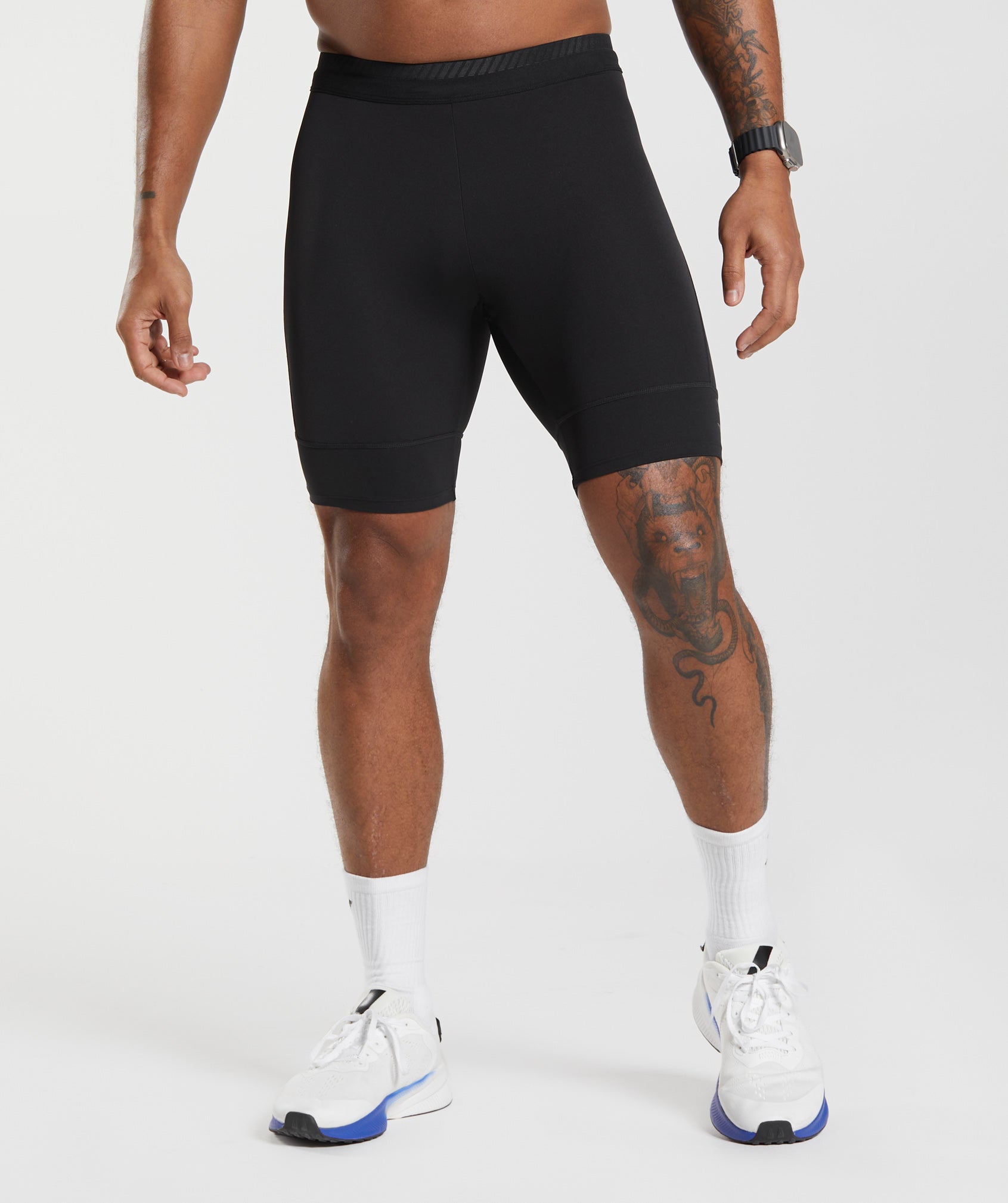 Aero Split 1.5 Short -, Running leggings men
