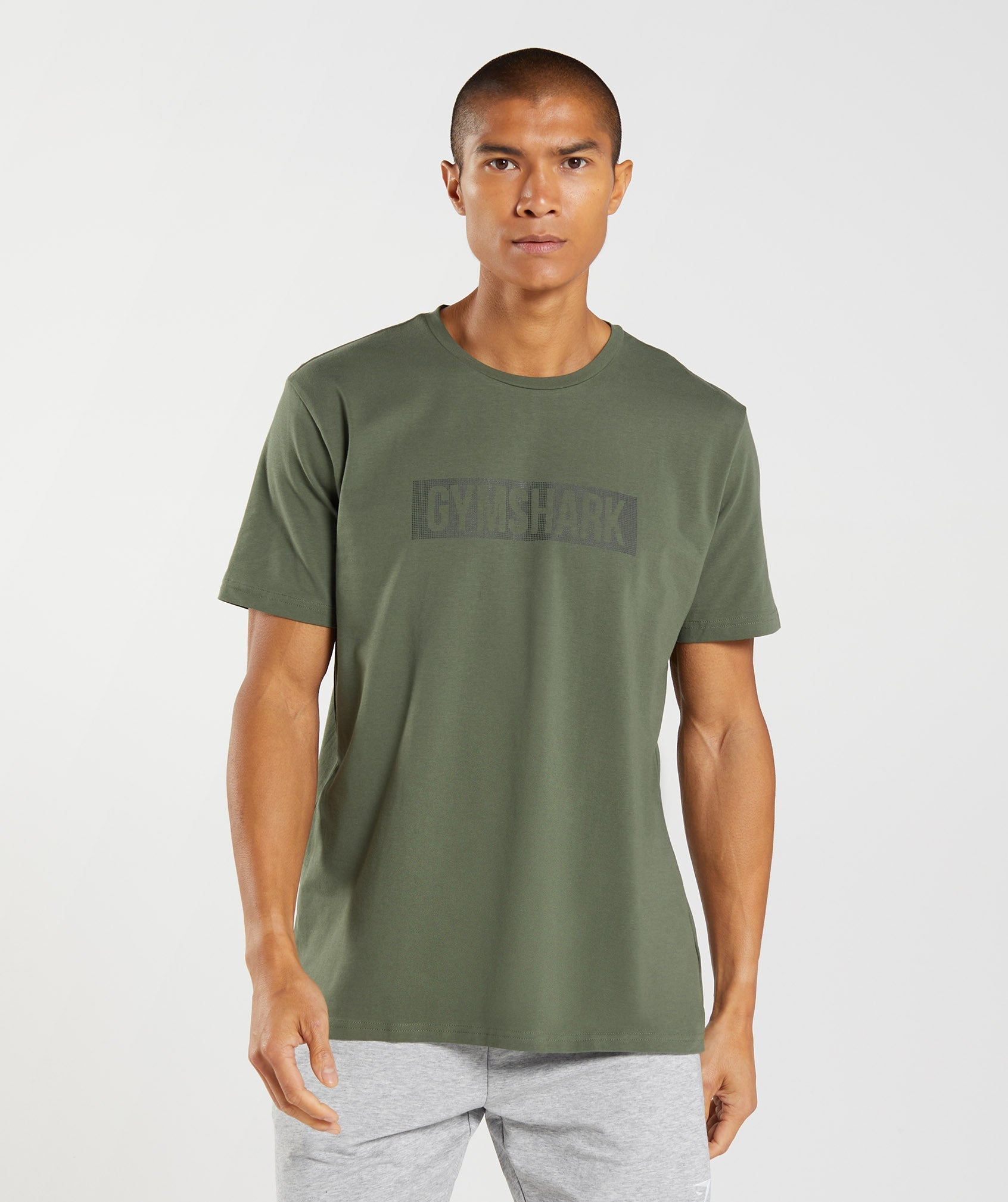 Gymshark Block Oversized T-Shirt - Winter Olive