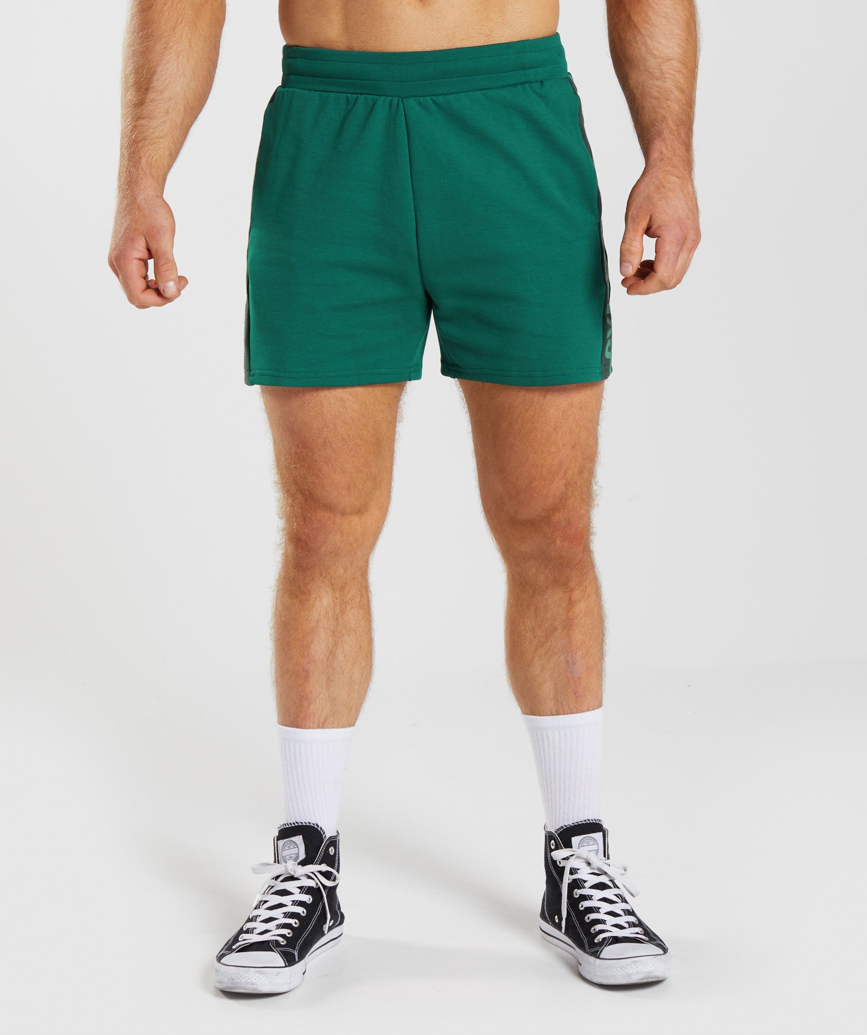Gymshark Bold React 5 Shorts - Woodland Green