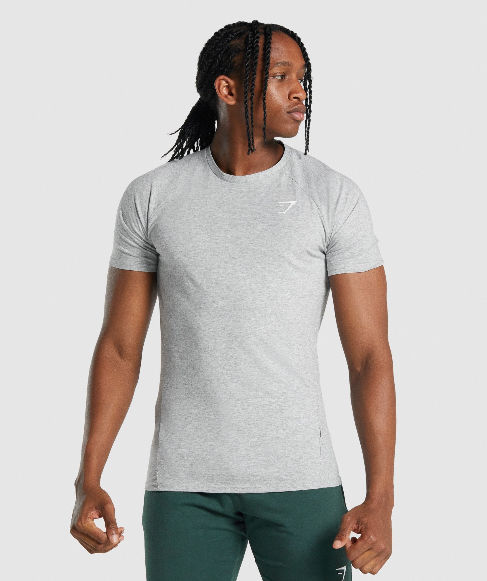 Gymshark Critical 2.0 T-Shirt - Light Grey Marl