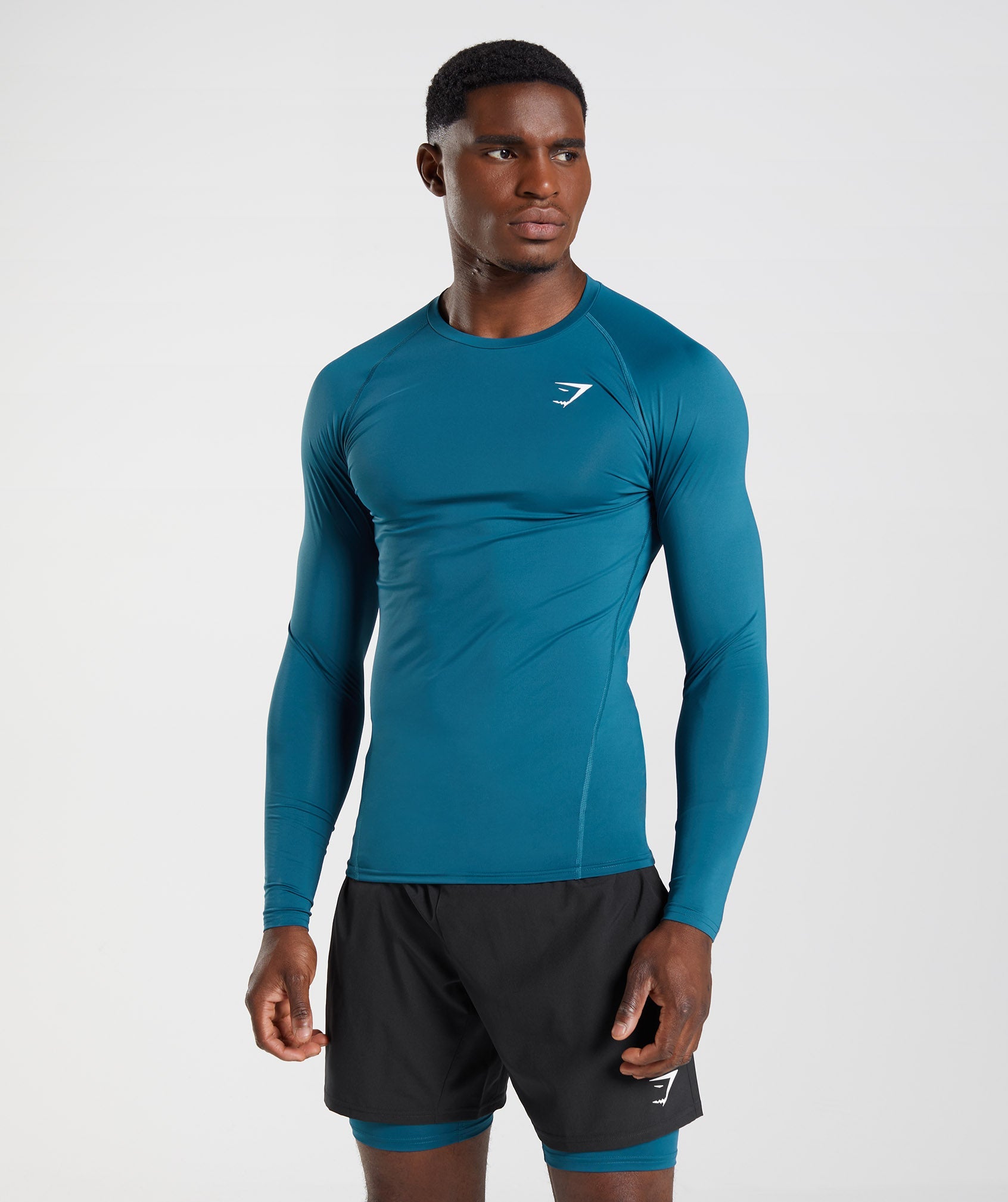 Gymshark Element Baselayer Activewear T-Shirt Mens Medium Short Sleeve  Green