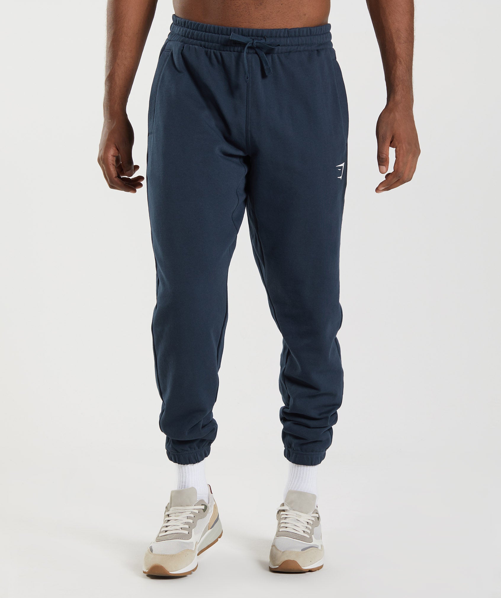 Gymshark Joggers Navy Blue Drawstring Pocket Sweatpants Men's