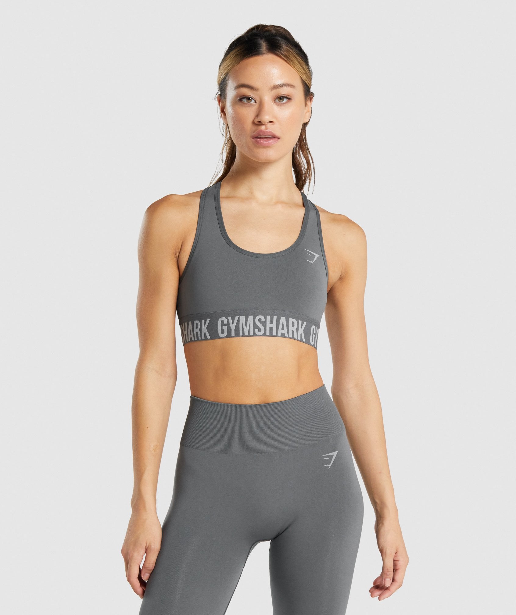 Sports Bra, Activewear. Pro-Fit Seamless Grey. Pre-Owned. Size M.