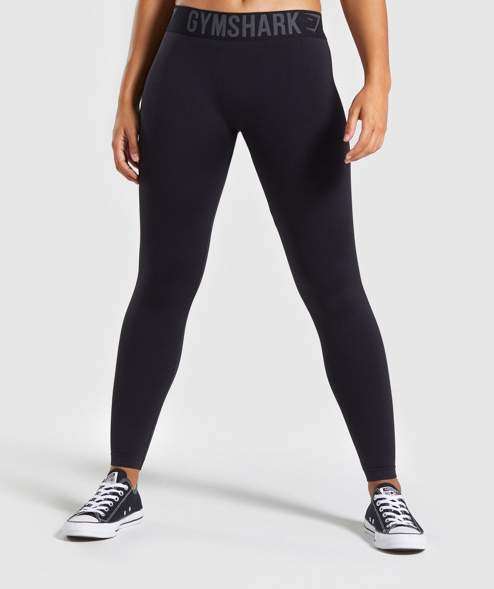 Buy the Gym Shark Women Black Activewear Leggings XS