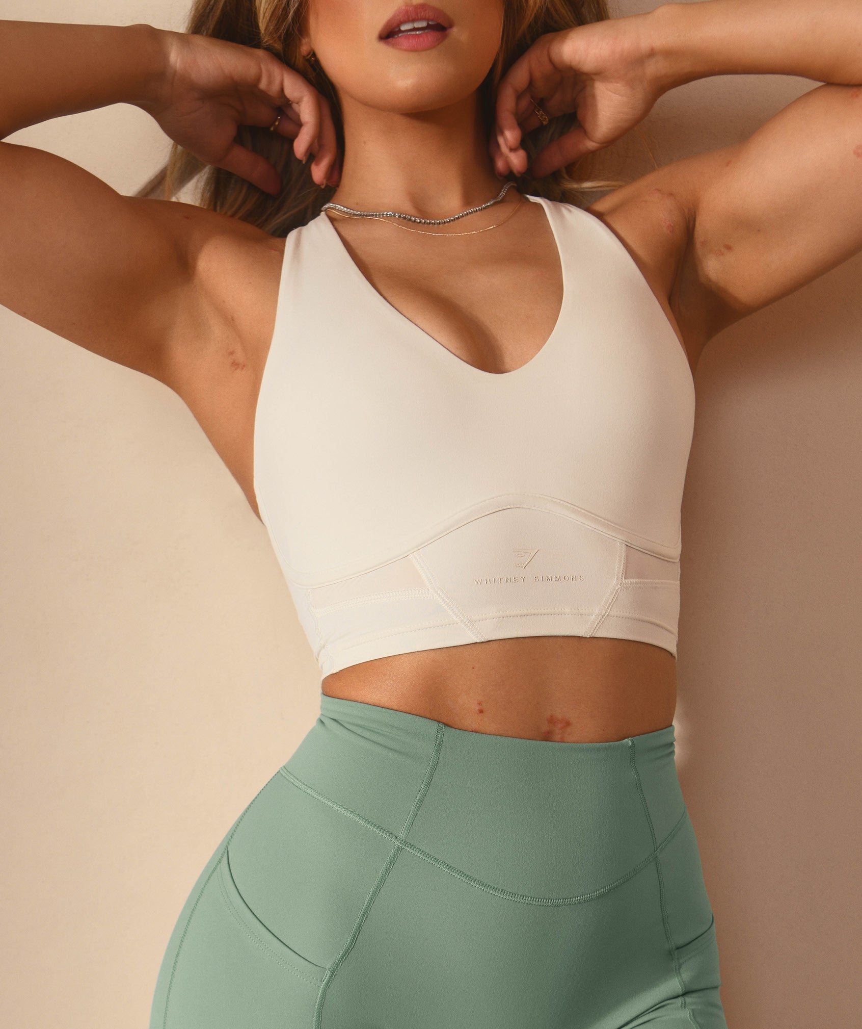 Gymshark Sports Bra White Size L - $18 (43% Off Retail) - From