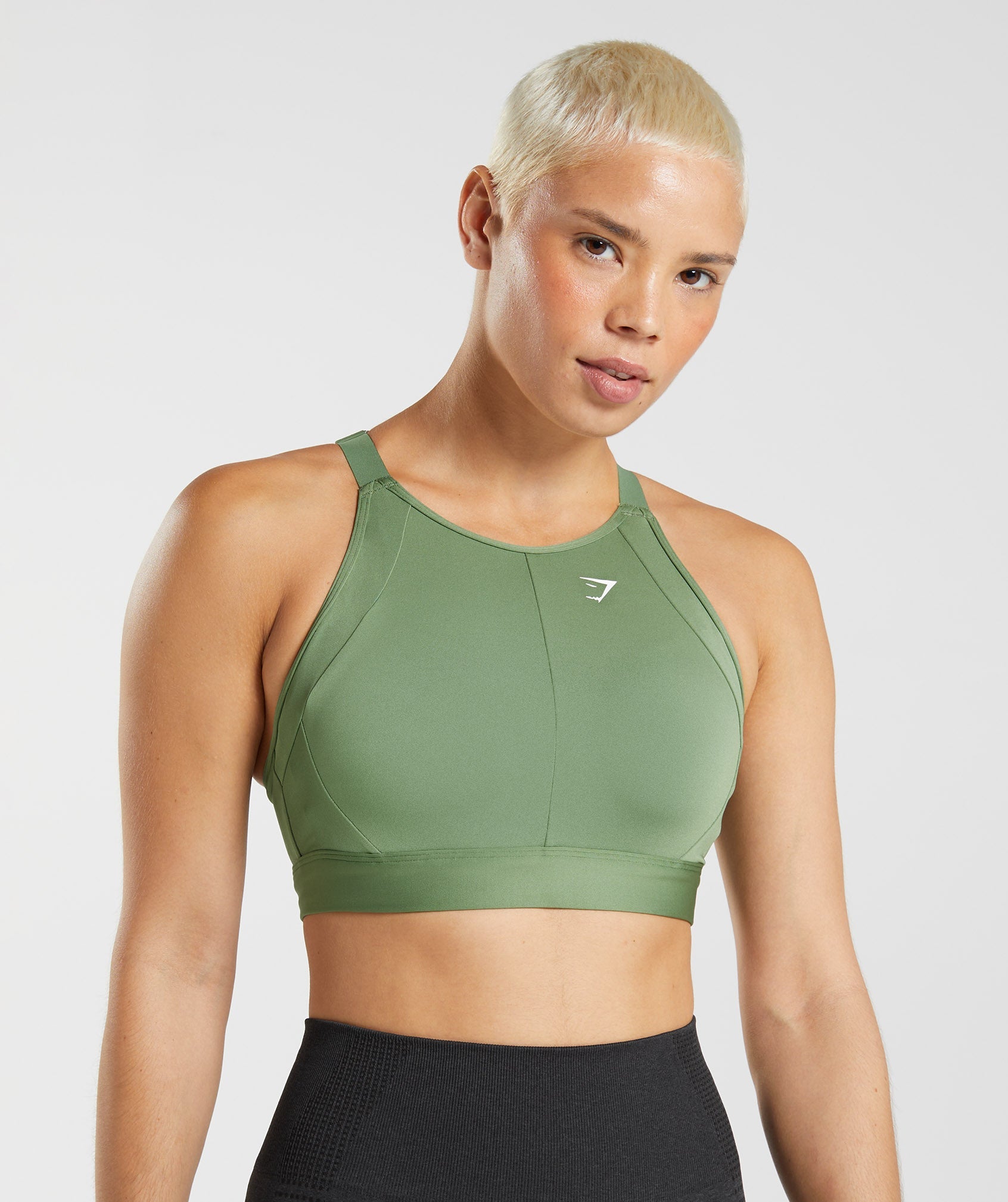 High Neck High Support Sports Bra, B/C-E/F