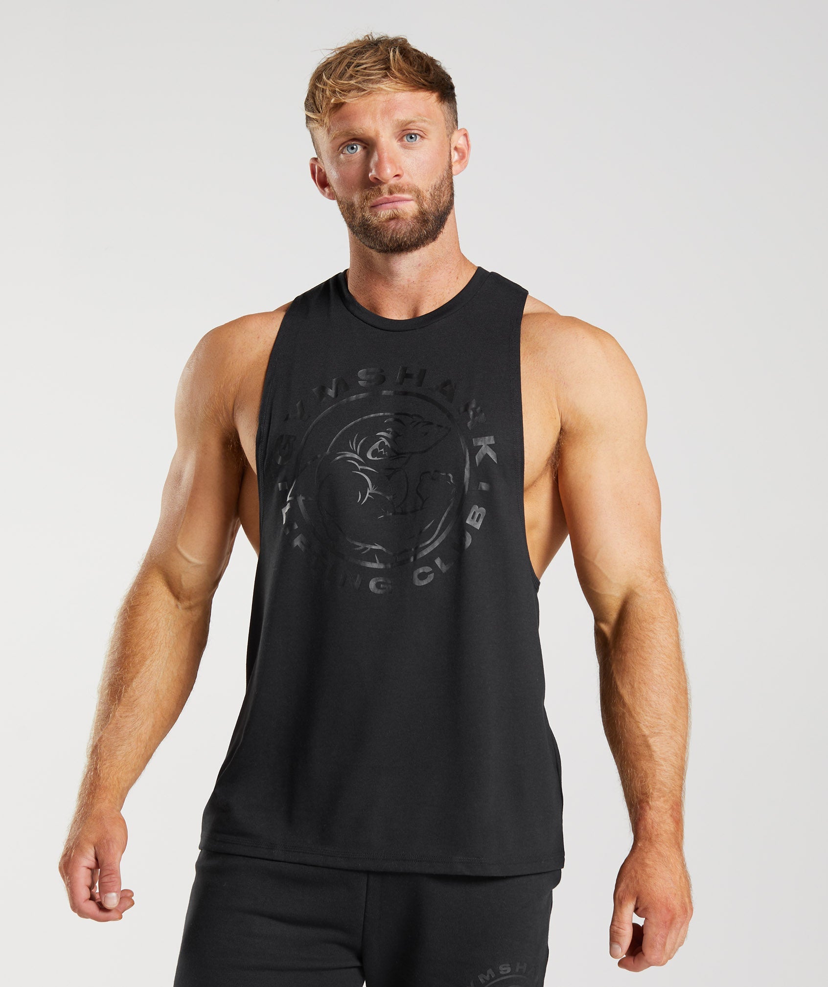 Gymshark React Drop Arm Tank - Black