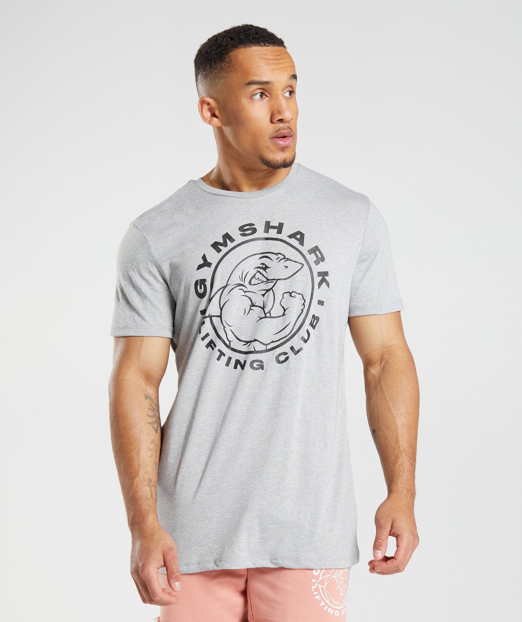 Gymshark Legacy T-Shirt - Light Grey Marl