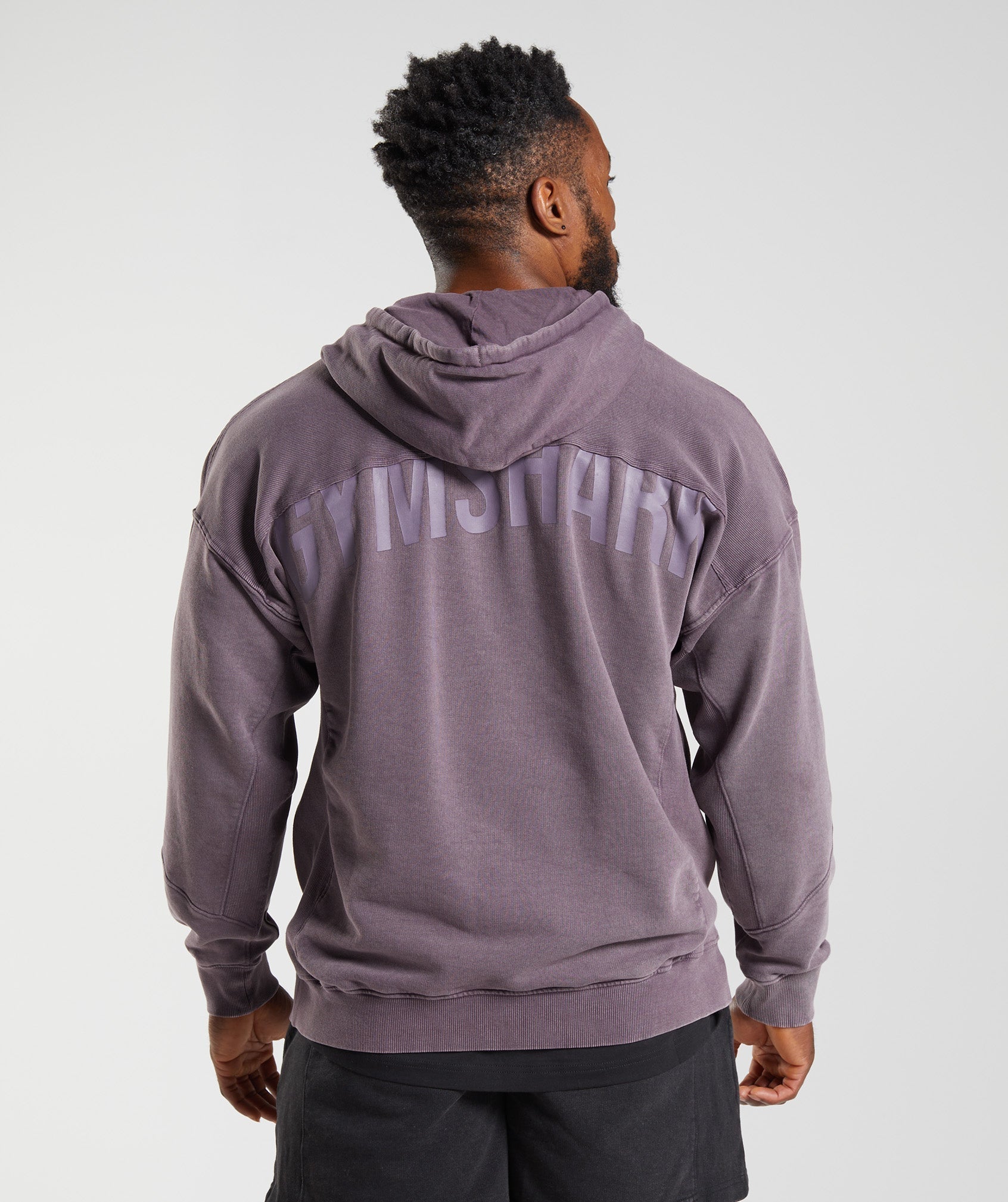 mens gymshark hoodie Size Small Gray With Graphic