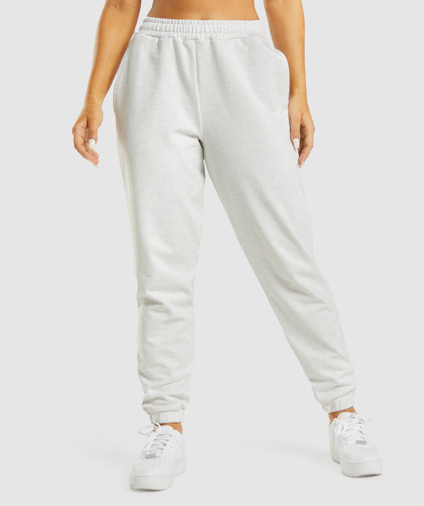 Gymshark Rest Day Sweats Joggers - White Marl