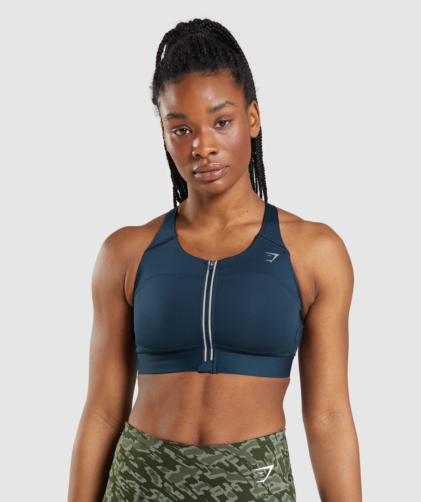 High Neck High Support Sports Bra