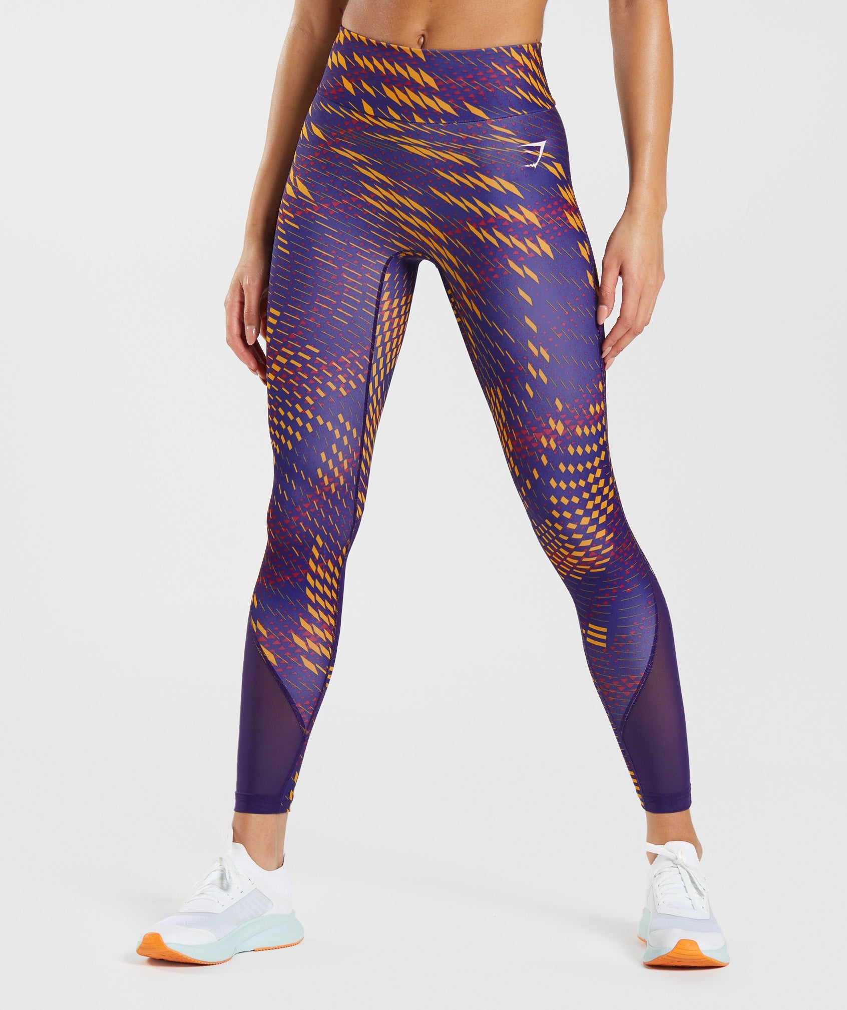 Gymshark Sport Running Leggings - Neptune Purple Print