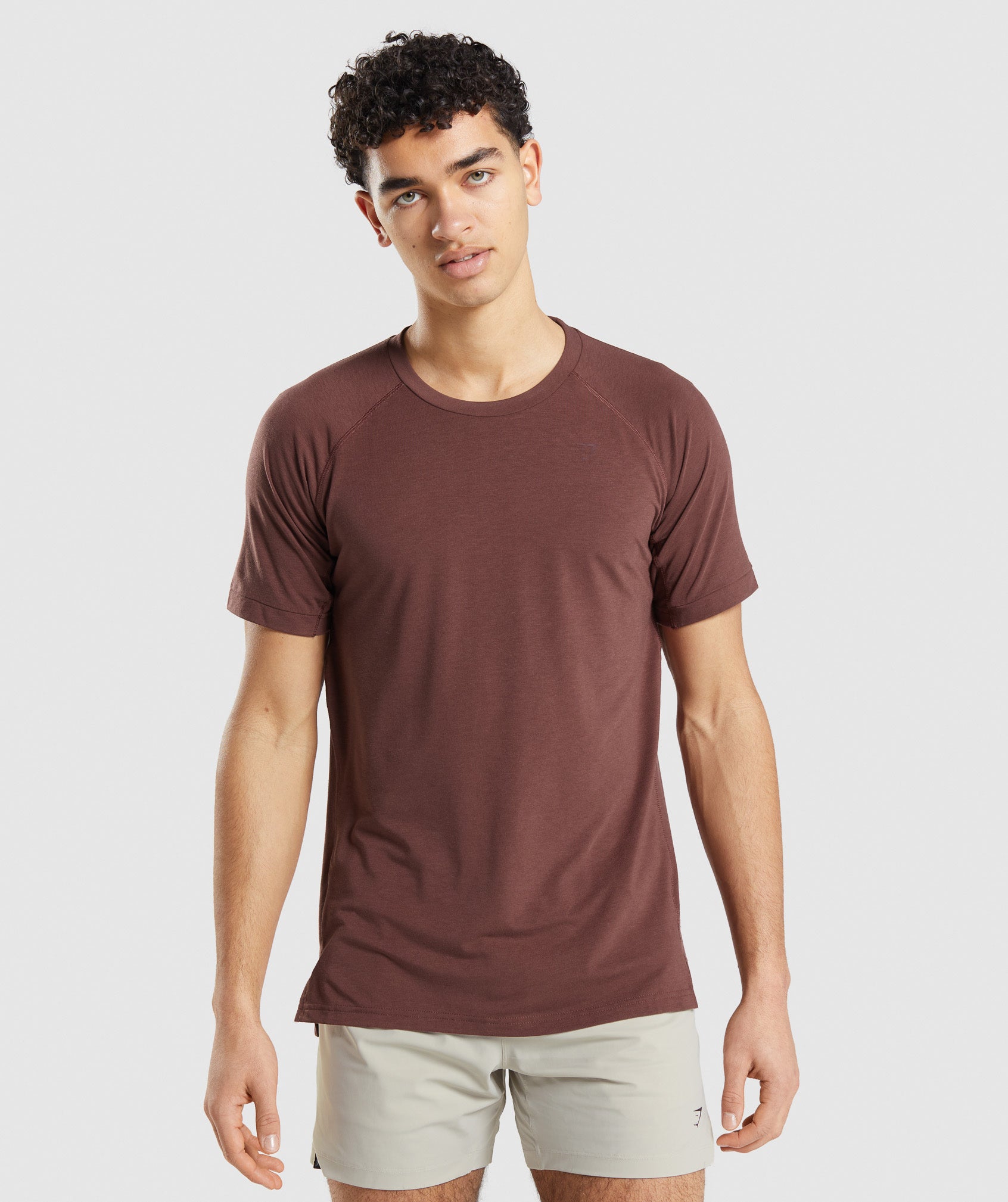 Gymshark Crest T-Shirt - Cherry Brown