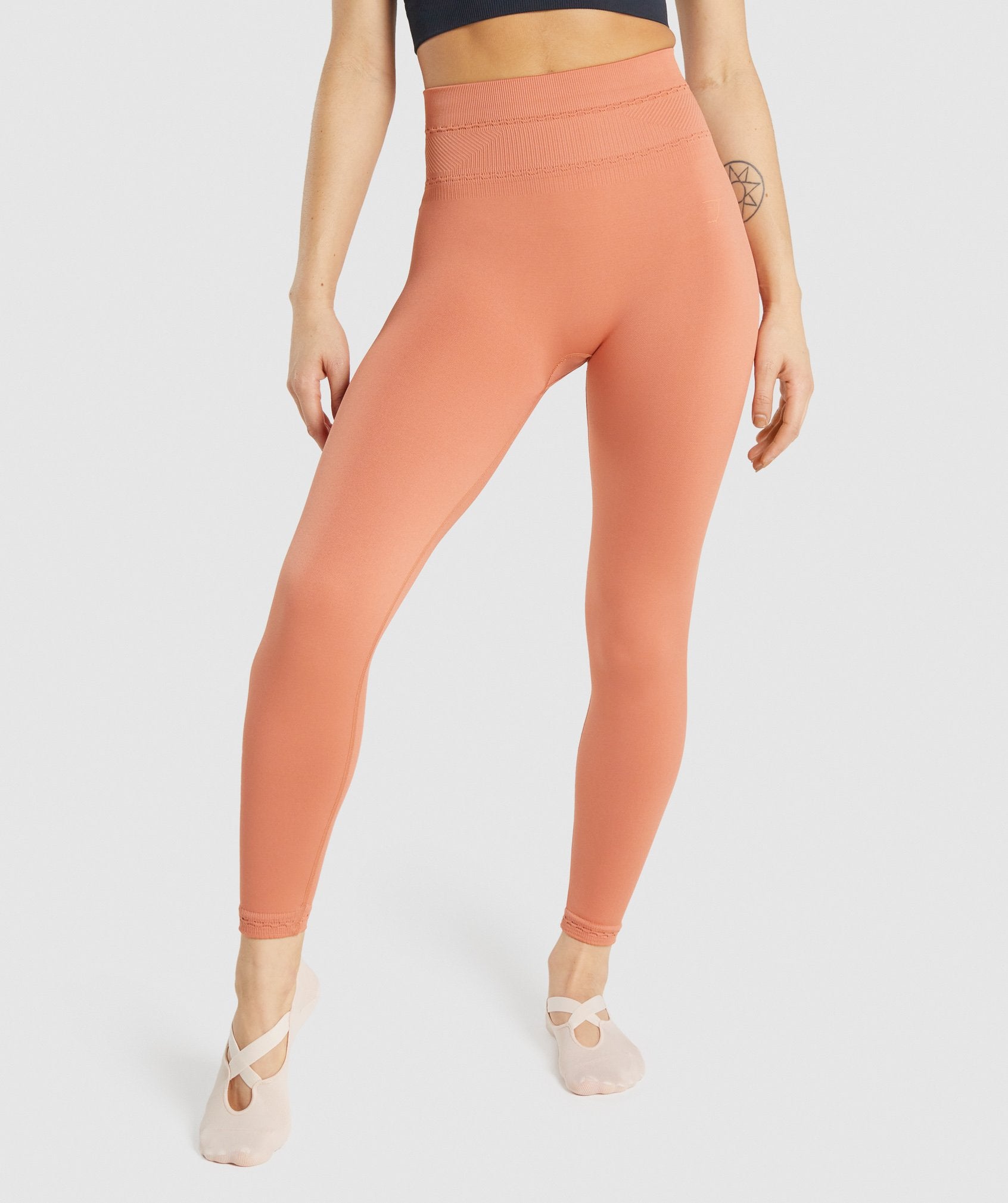 Gymshark Flawless Knit Legging Burnt orange Size XS - $27 (50% Off Retail)  - From naarin