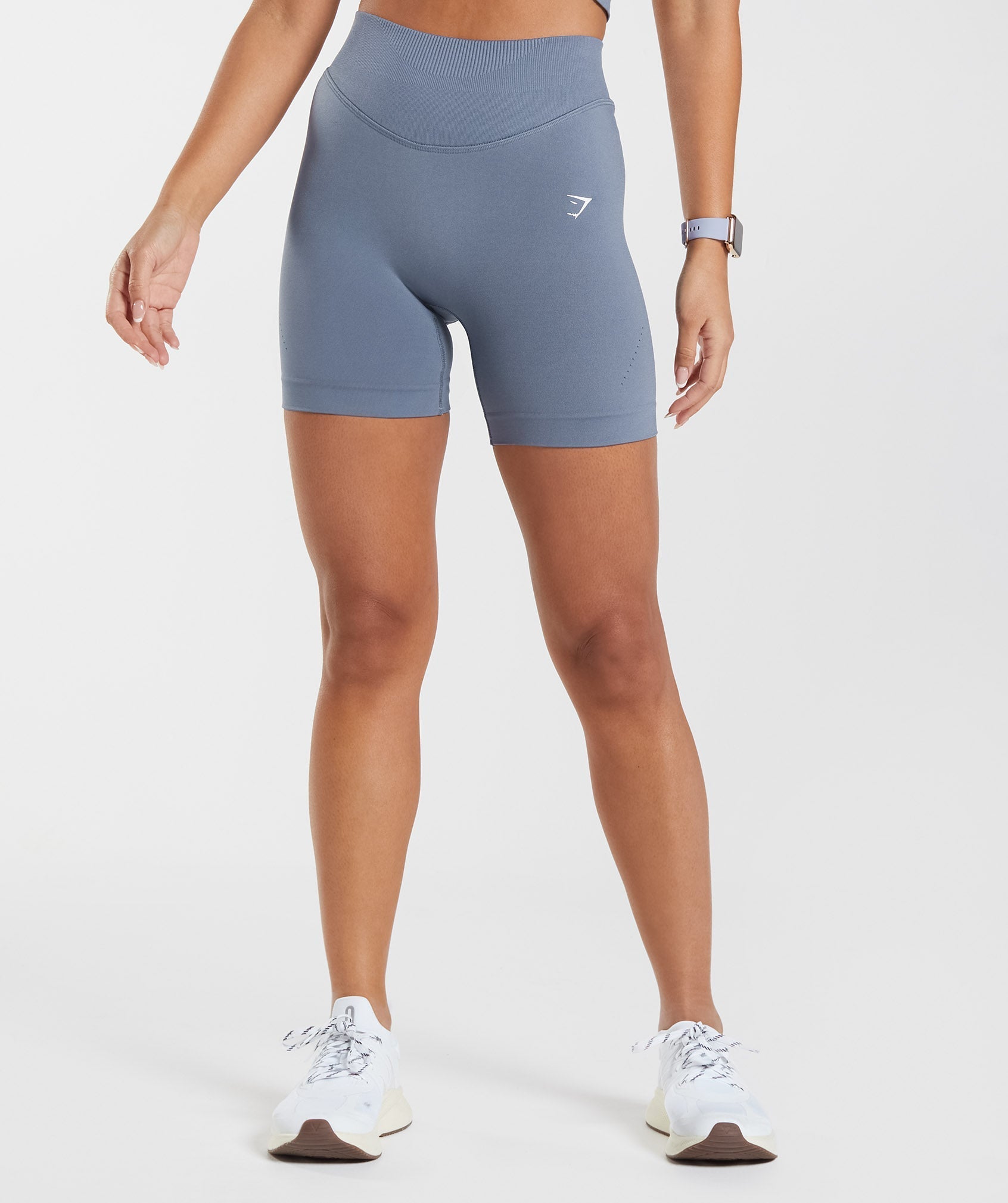 Buy Gymshark women sportswear fit eyelet training seamless shorts