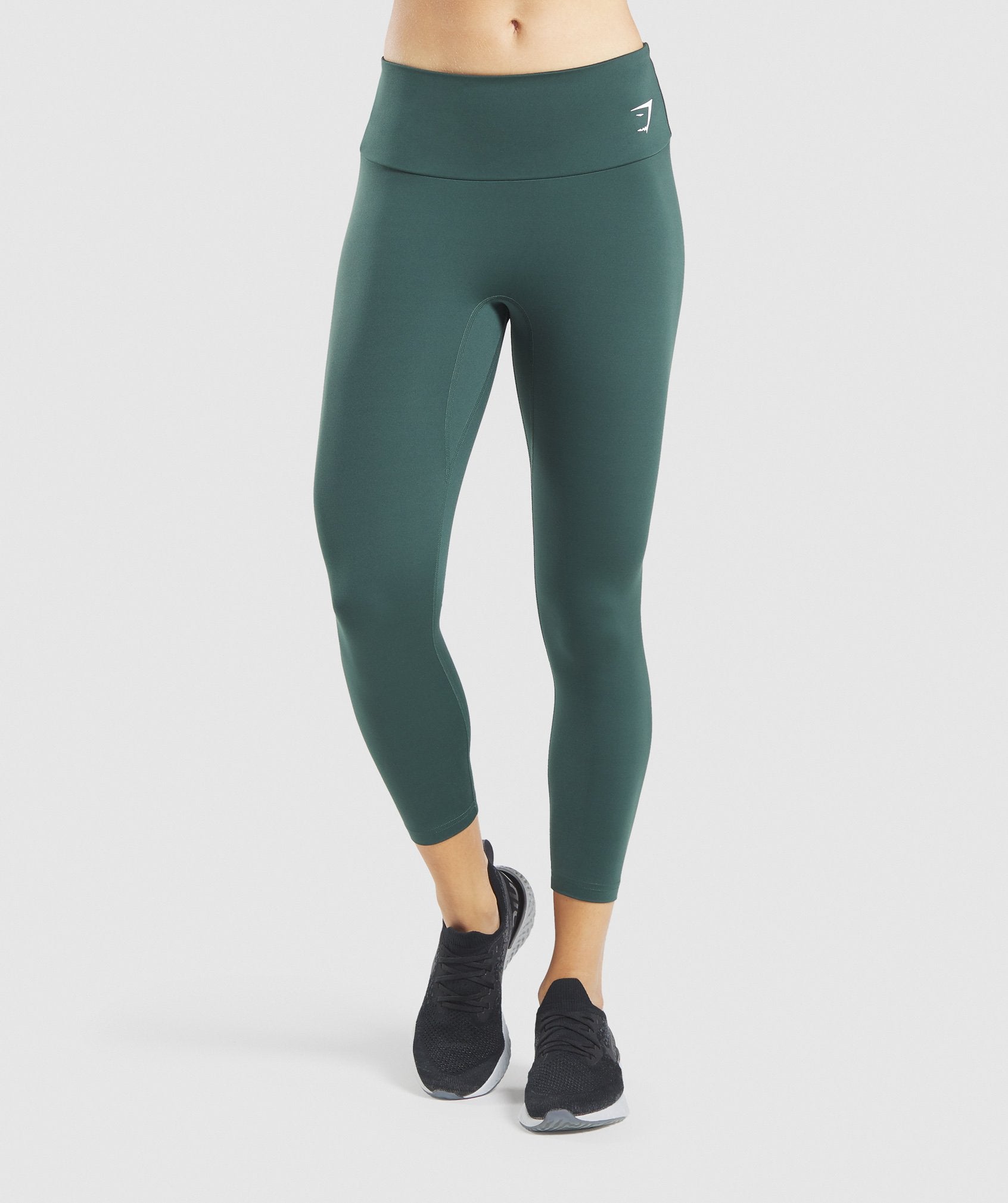 Gymshark, Pants & Jumpsuits, Gymshark Crossover Legging Darkest Teal Green  Women Small Gym Workout Athleisure