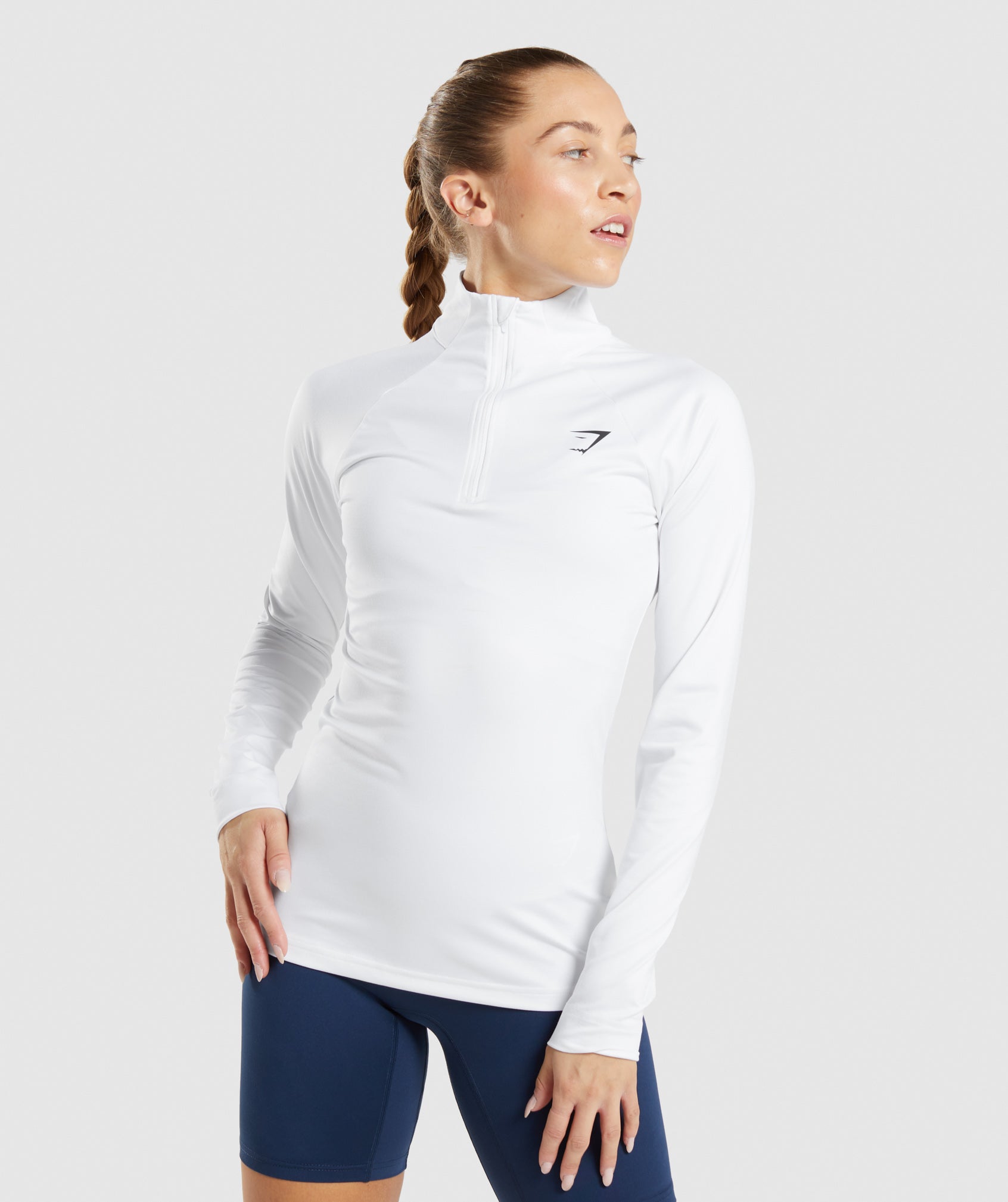 Gymshark Training 1/4 Zip - White