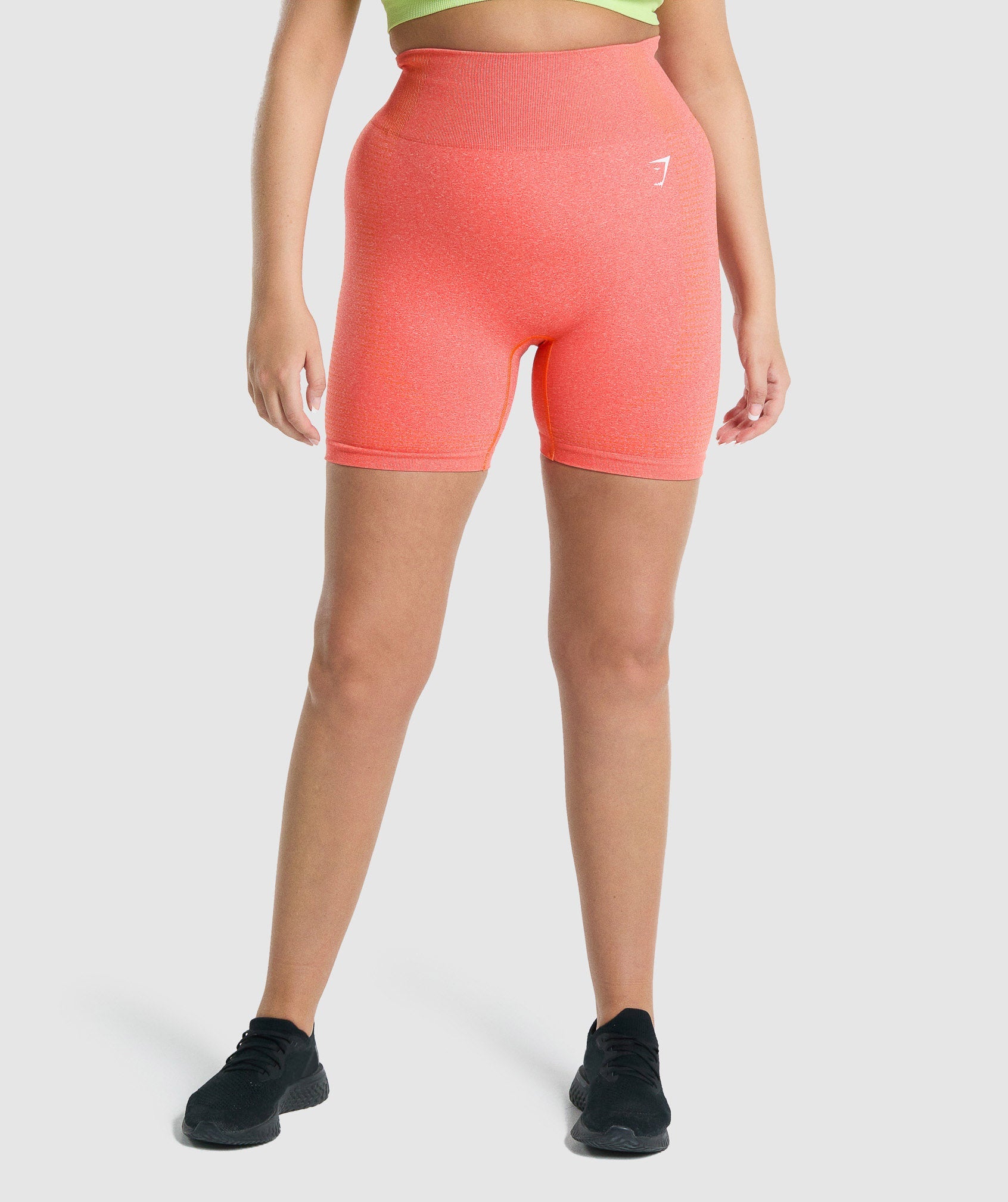 GYMSHARK VITAL SEAMLESS Shorts XS In Orange Marl. £25.00 - PicClick UK