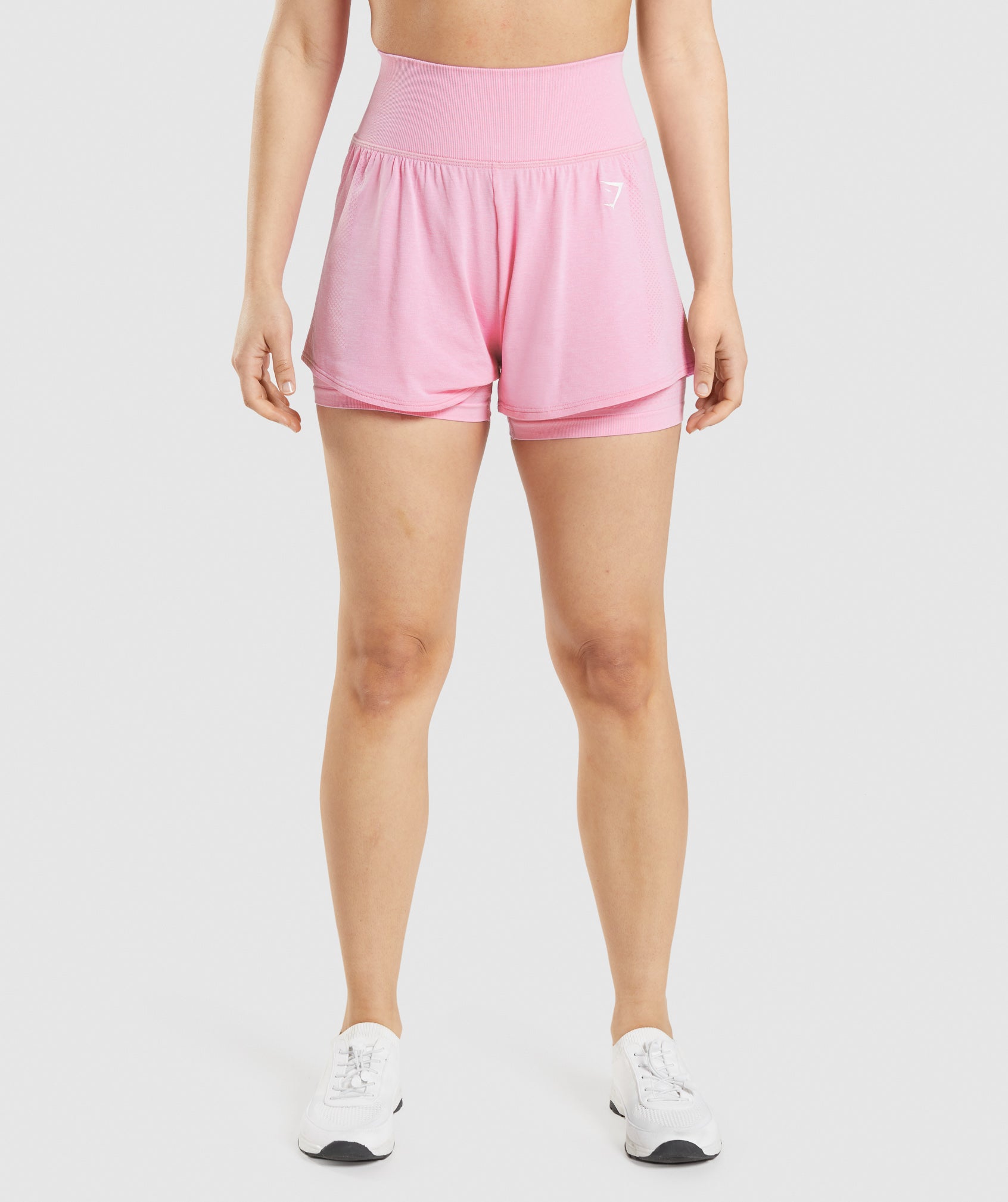 Gymshark Training Fleece Shorts - Pink