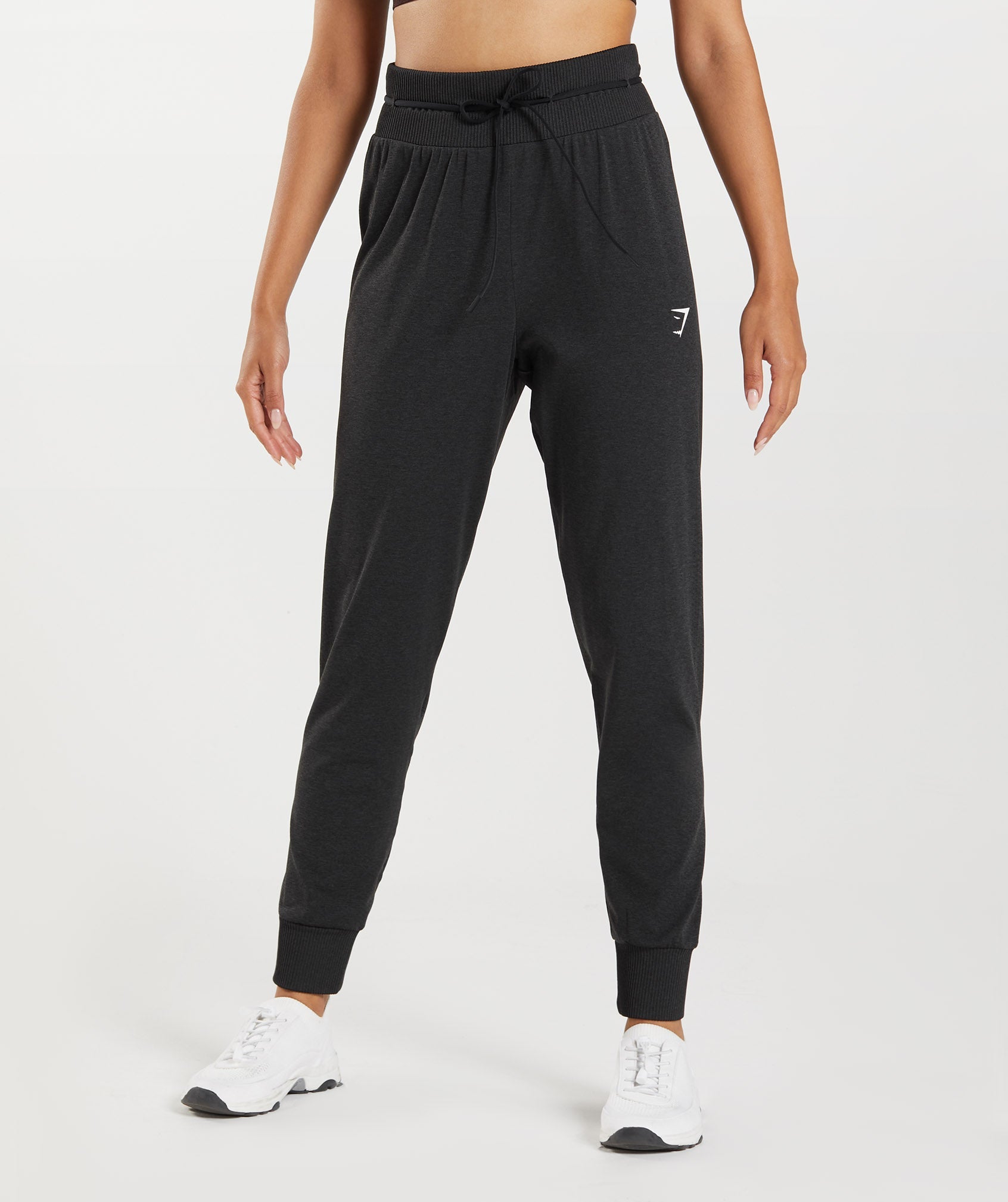 Gymshark Vital Seamless 2.0 Joggers Women's Size L Black Stretch Elastic  Waist