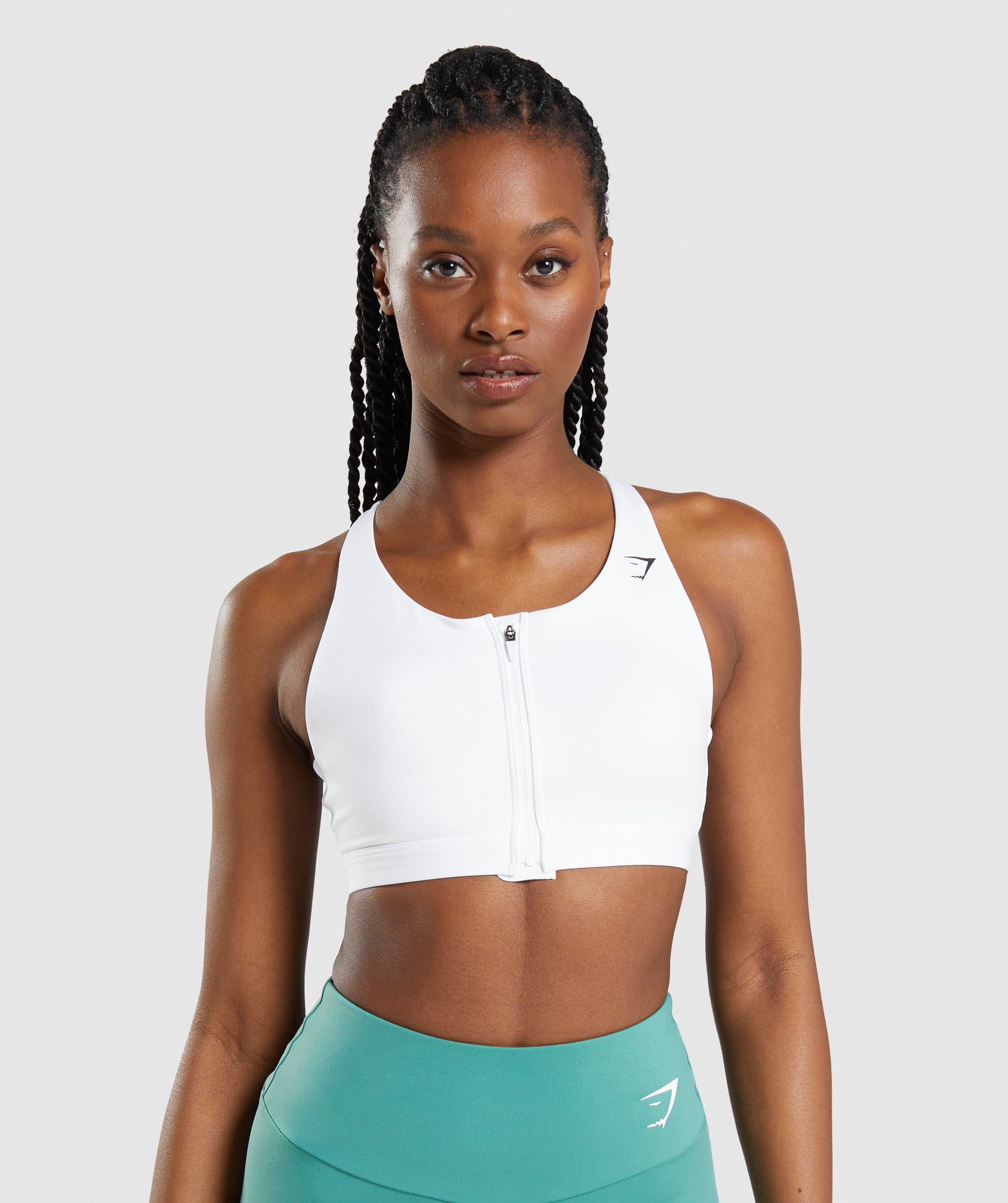 Zip Up Sports Bra