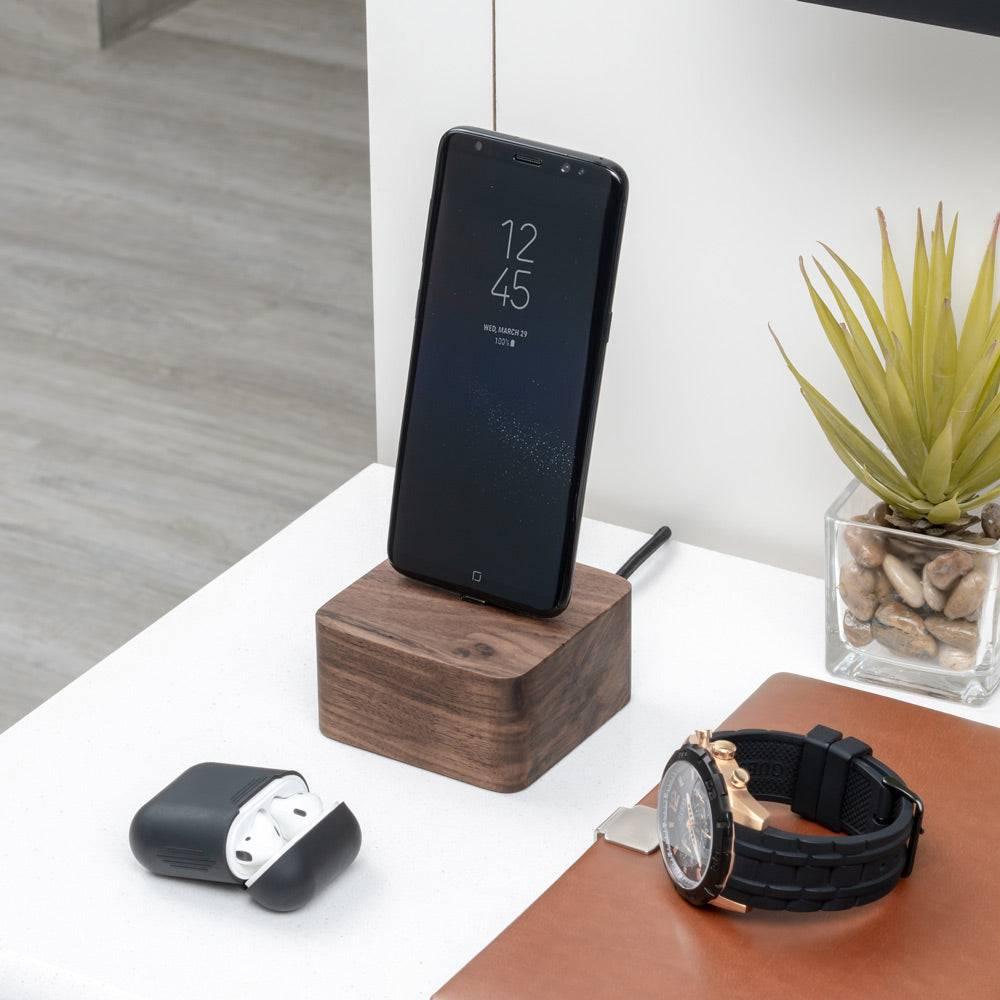 Wooden Samsung charging dock