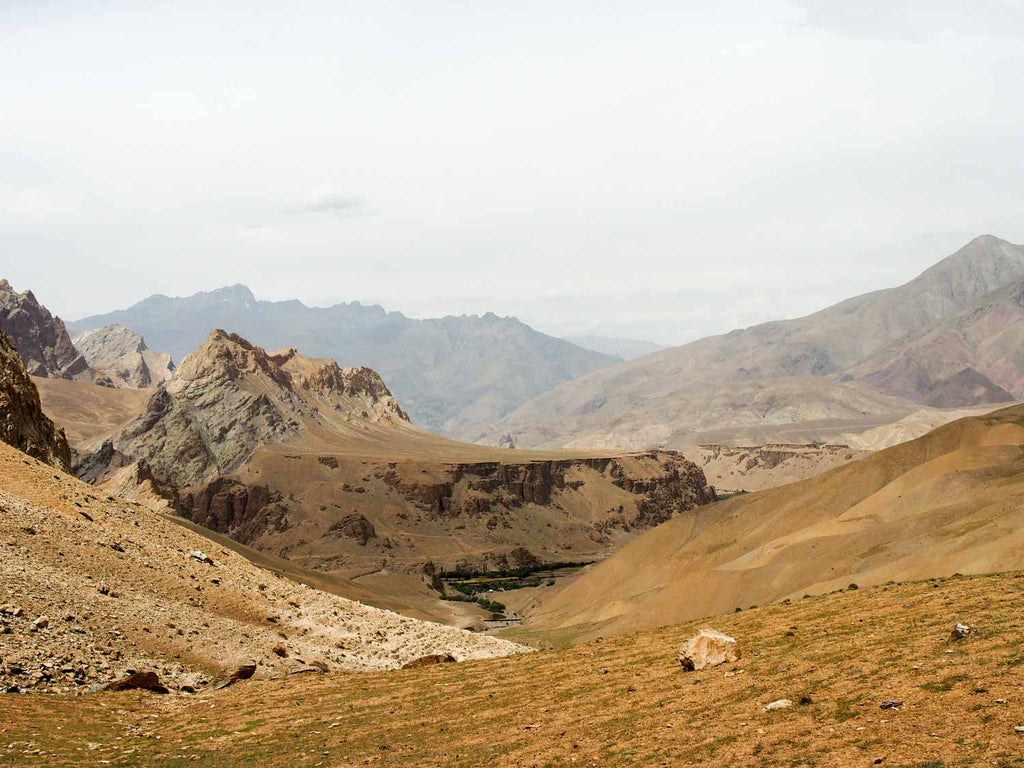 Trekking in Ladakh from Gyal to Kanji, Looking back at Gyal valley