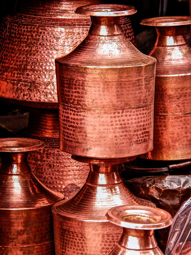 Copper Water Pots in Patan, Kathmandu Valley