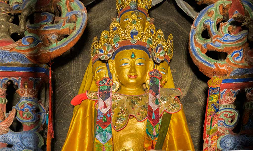 Vairocana shrine at Mangyu, Ladakh