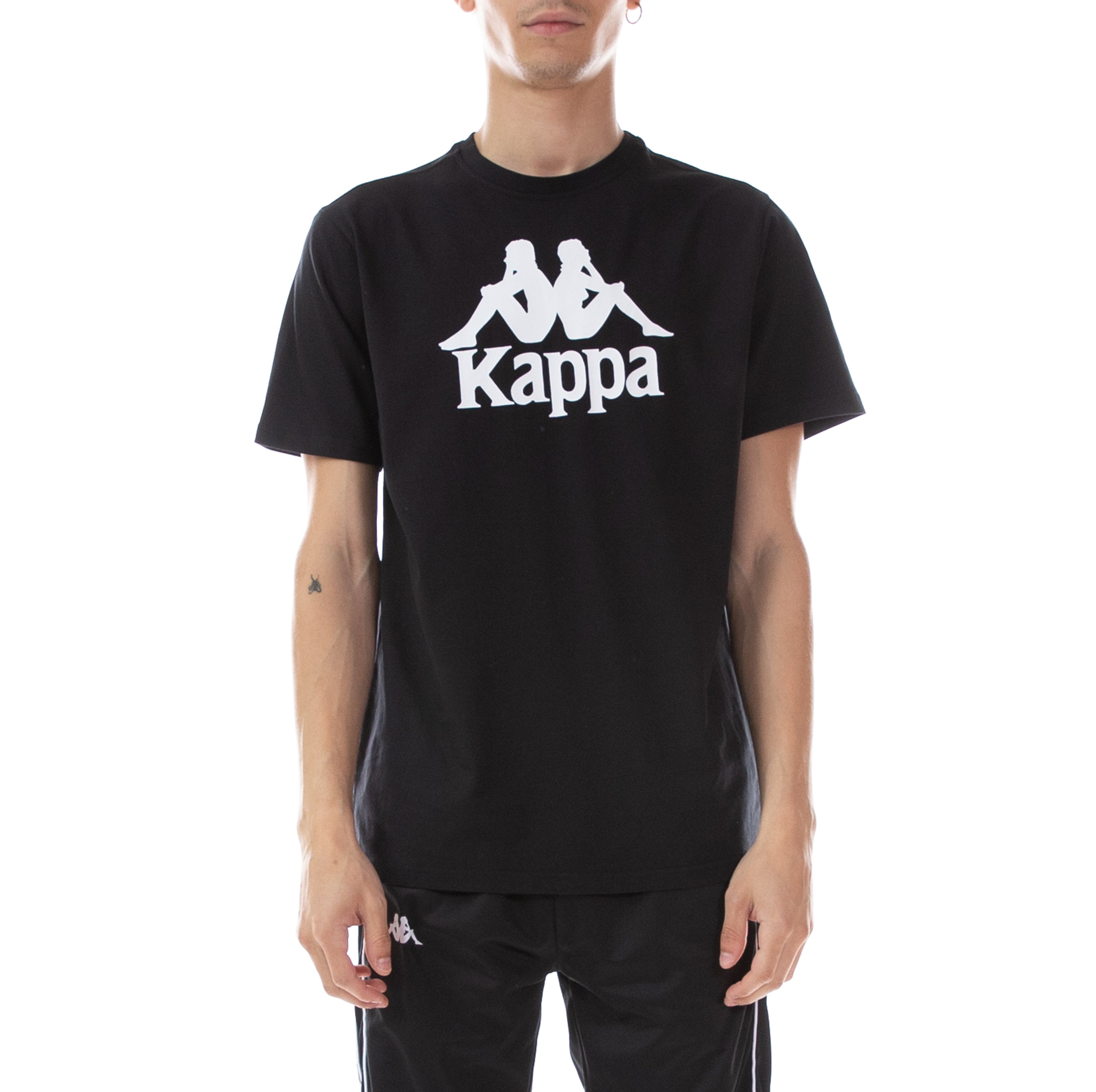 Authentic Estessi T-Shirt - Black White Kappa USA