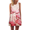 Robe courte d'été sans manches Grandes tailles - shop le vite