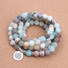 Bracelet Mat "Perles D'amazonite" - shop le vite