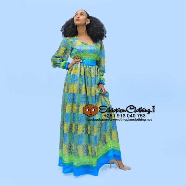 chiffon habesha dress