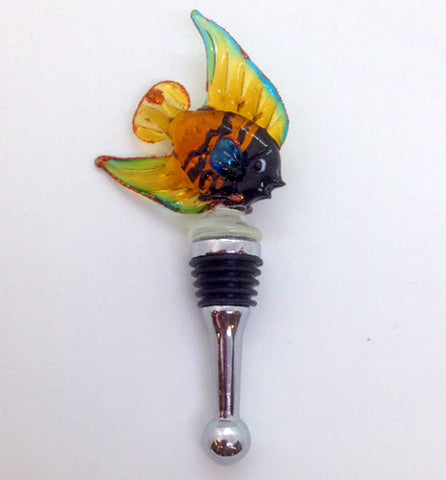 Angelfish Glass Bottle Stopper