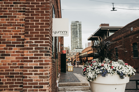 Yummi Candles located in the heart of Toronto's historic Distillery District