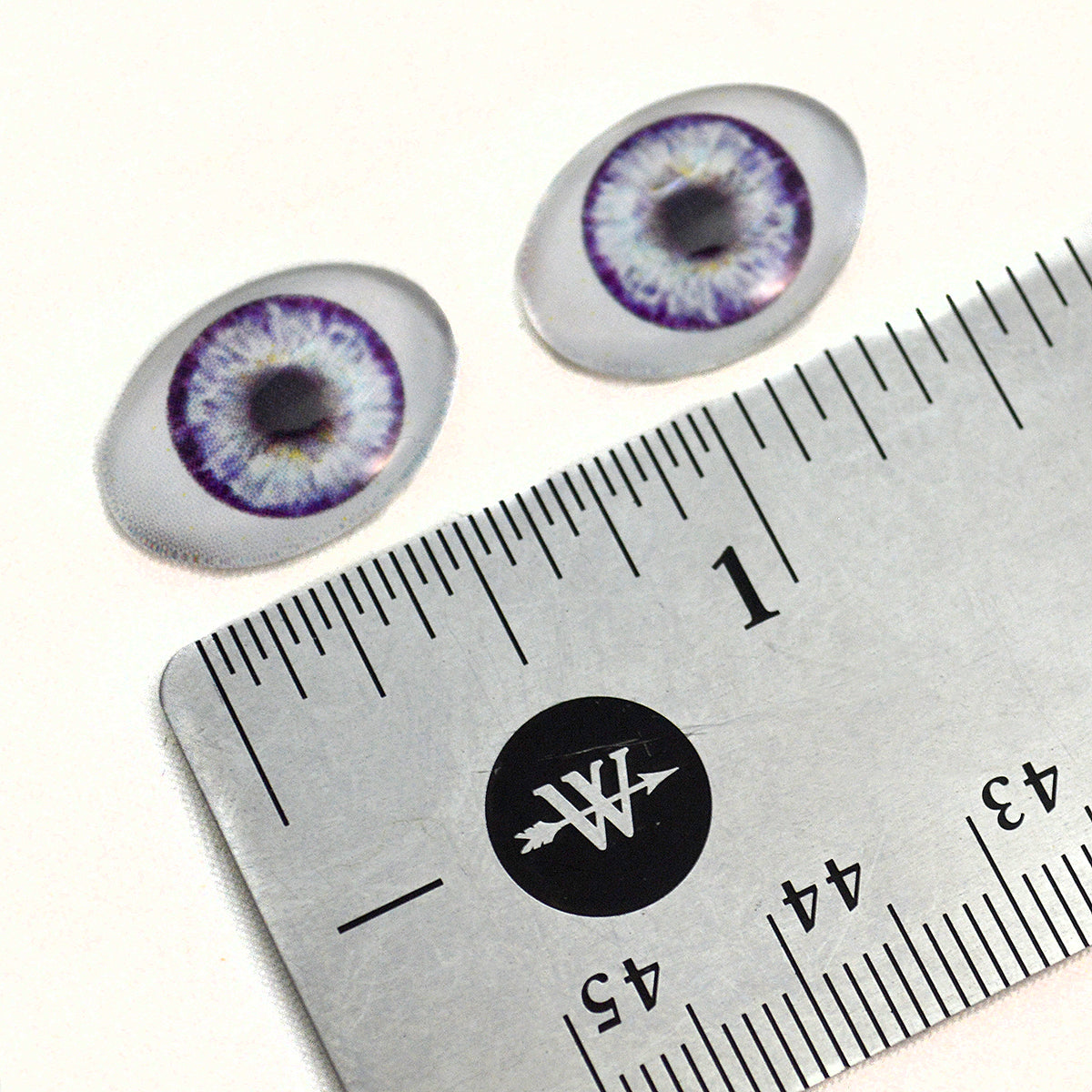 12mm Lavender Round “Real Eyes” Made In USA 