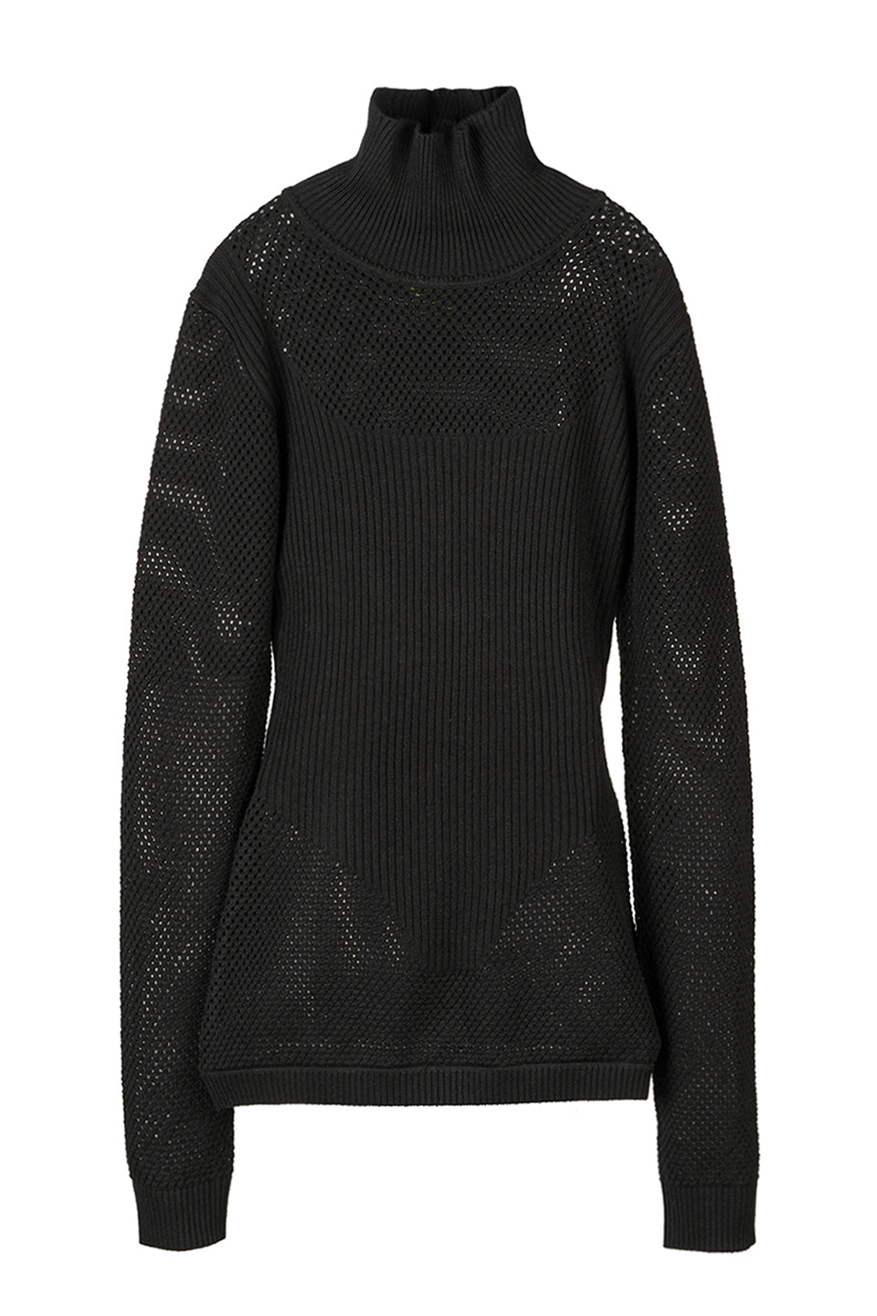 Mesh Knit Top Black (DIS) Dmop