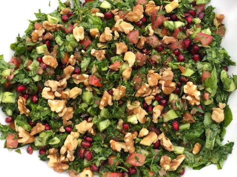 Chopped Herbs & Pomegranate