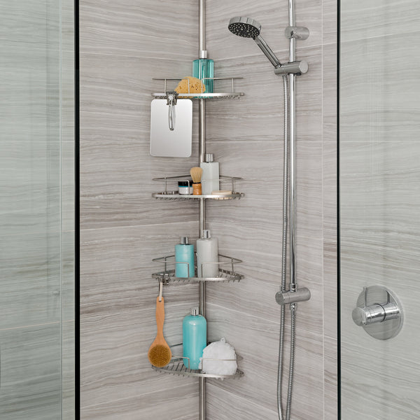 Fineline 4 Tier Shower Caddy Stainless Steel Shower Baskets And