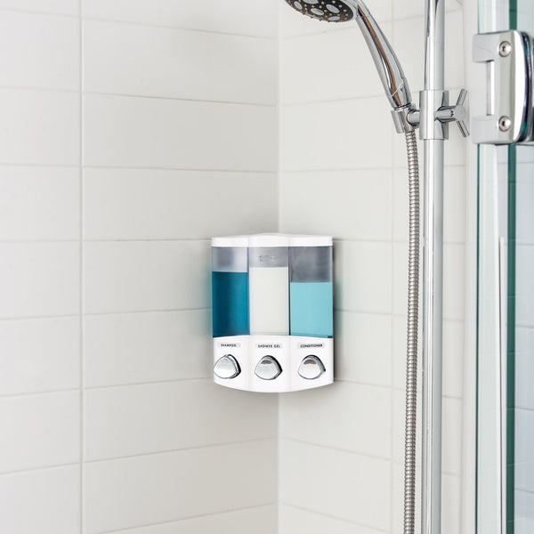 注目ブランド Better Living Products 76234 Euro Series 2-Chamber Soap and Shower  Dispenser%ｶﾝﾏ% Satin Silver
