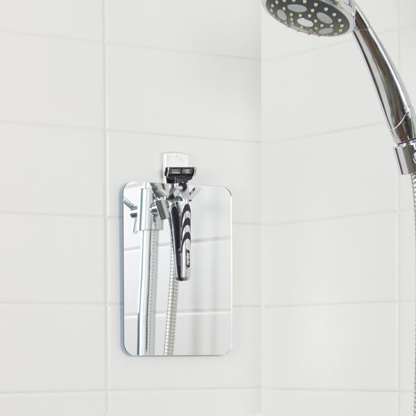 The Shower Mirror Fog Free Bathroom Mirror With Chrome Hook Bath 