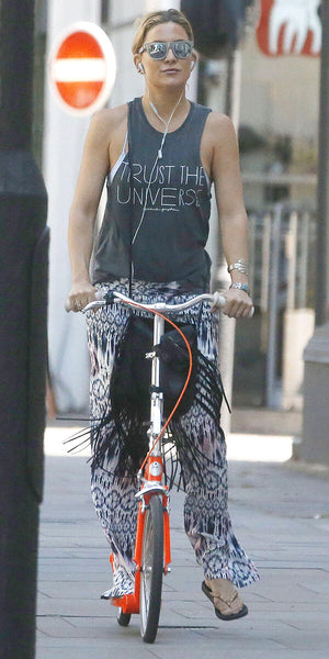 Kate hudson, Kate hudson scooter, kick scooter with big wheels