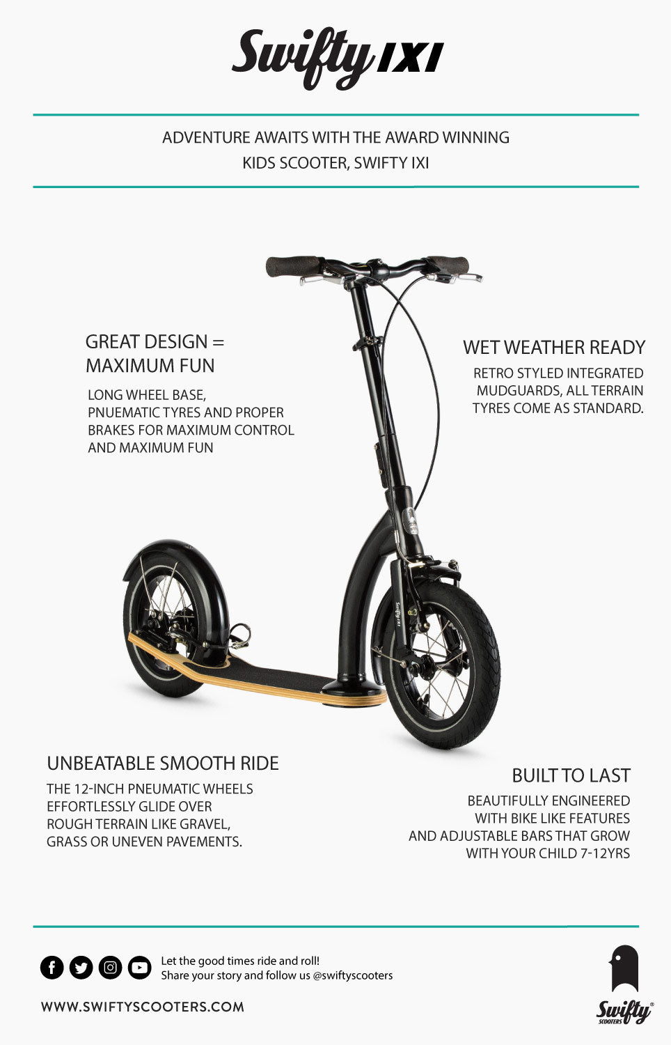 back to school big wheel kids scooter infographic