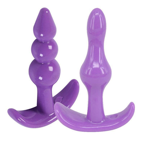 Purple Silicone Butt Plug